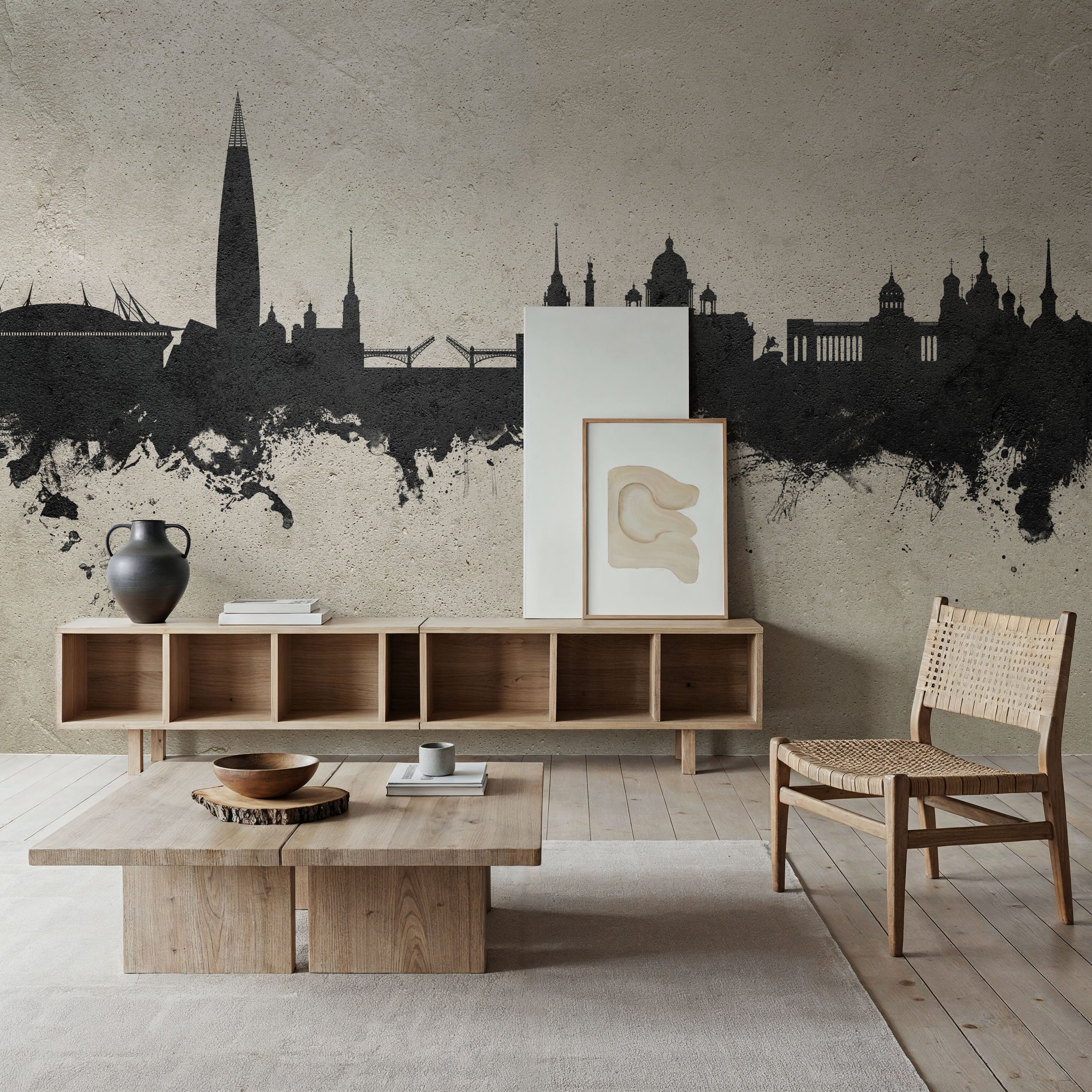 St Petersbug Russia Skyline Concrete