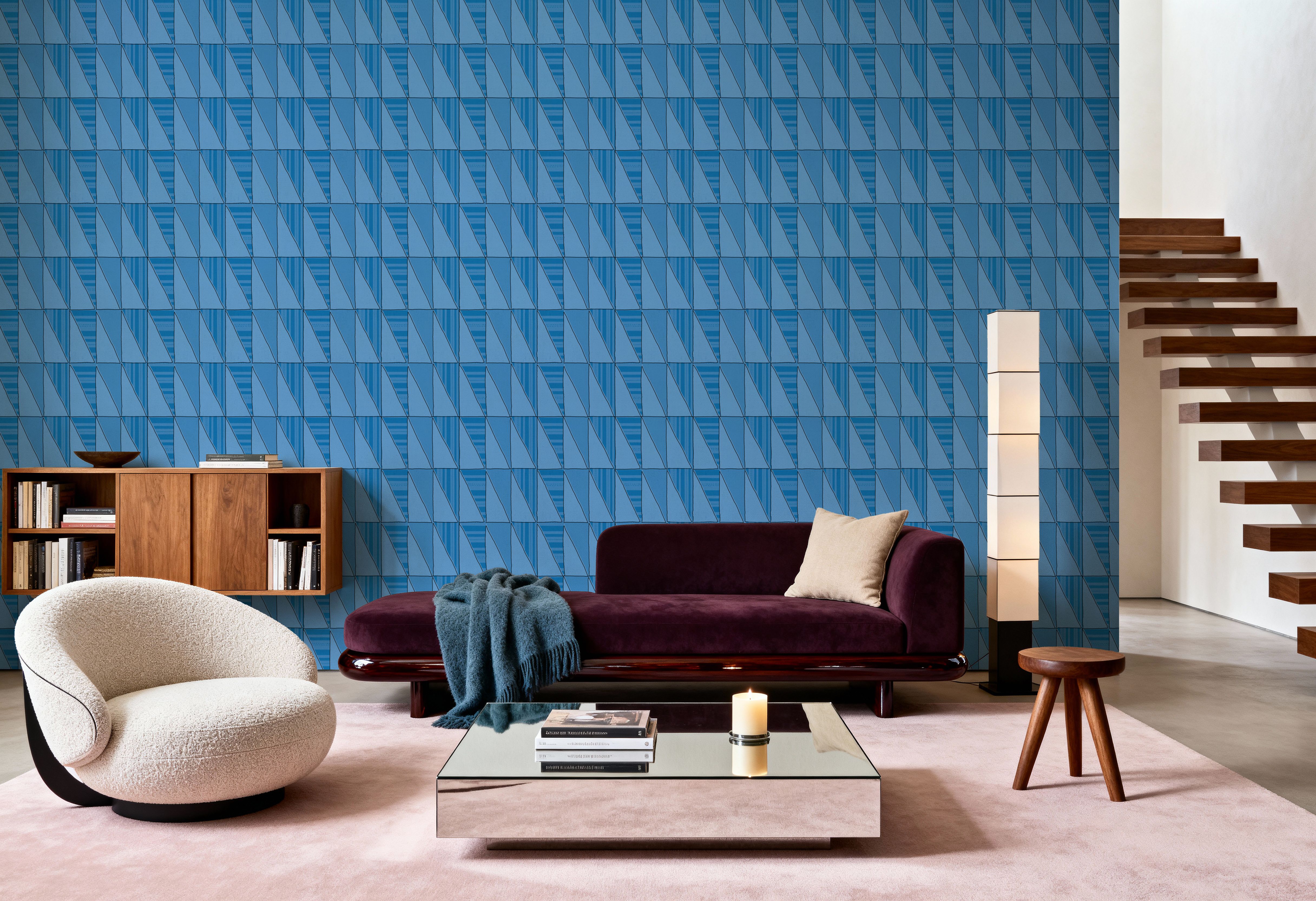 Seafood Shanty Baby Blue III, Wallpaper