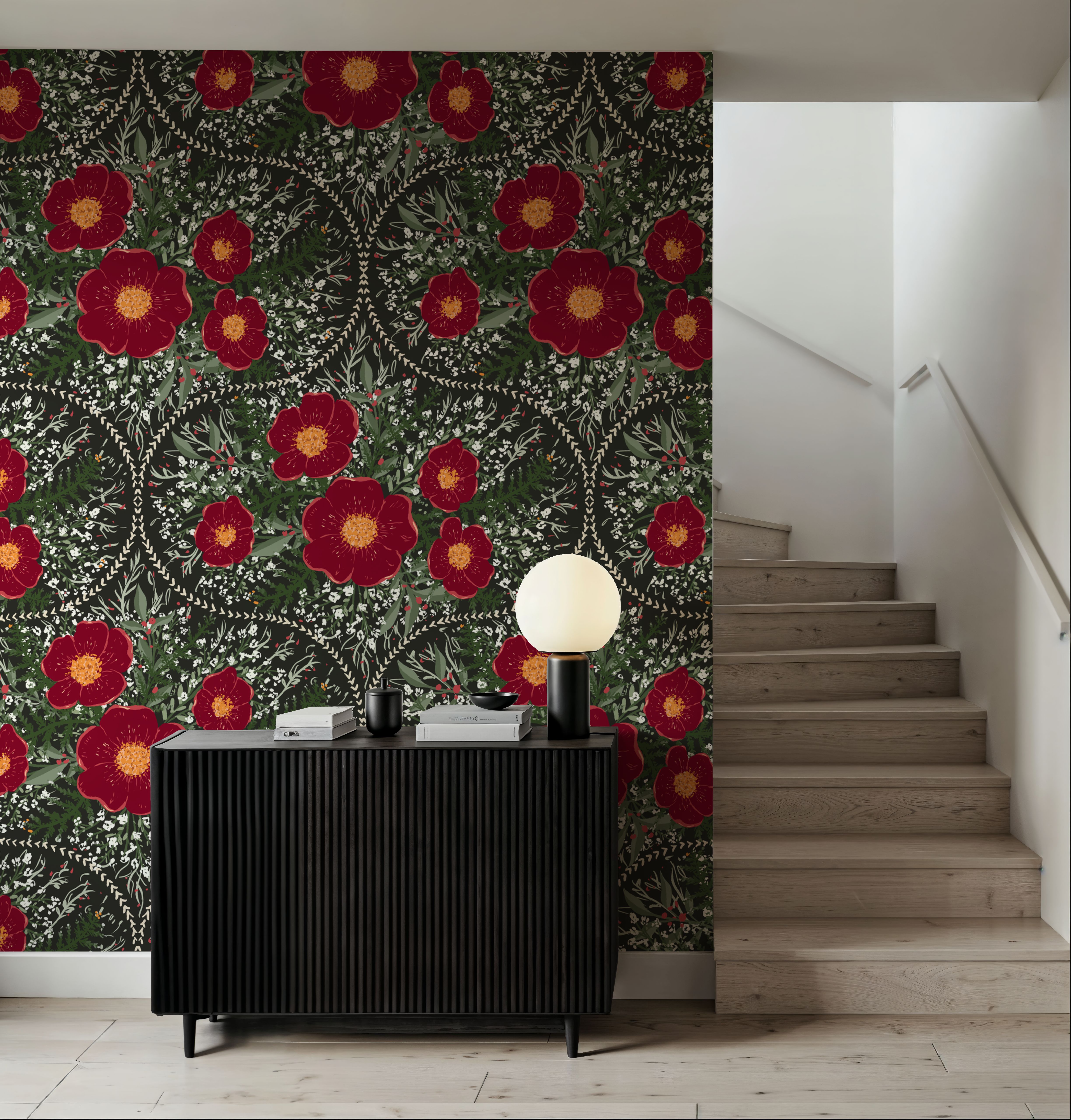 Yuletide Camelia, Coffee, Wallpaper