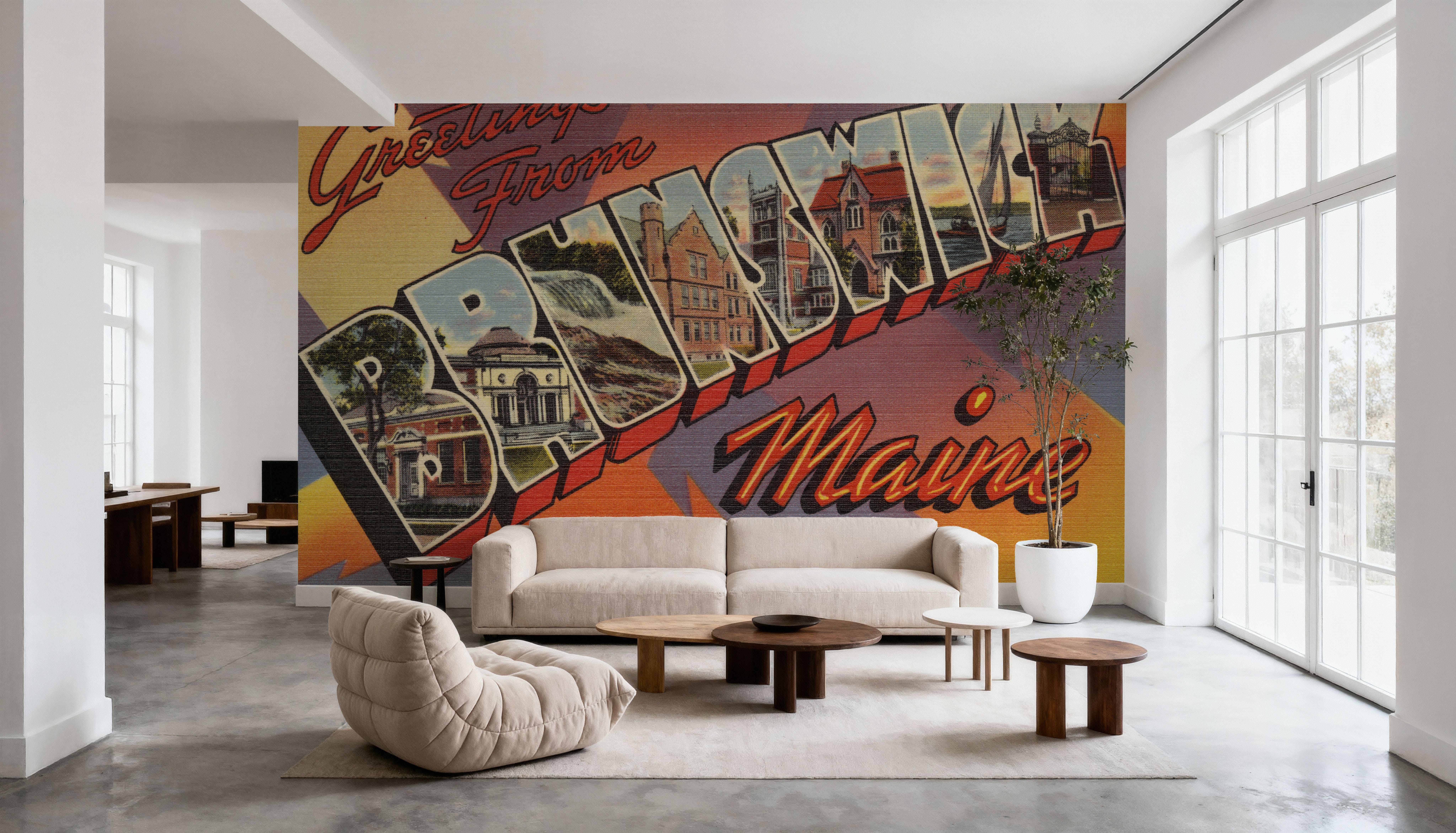 Greetings from Brunswick - Screenprint Postcard