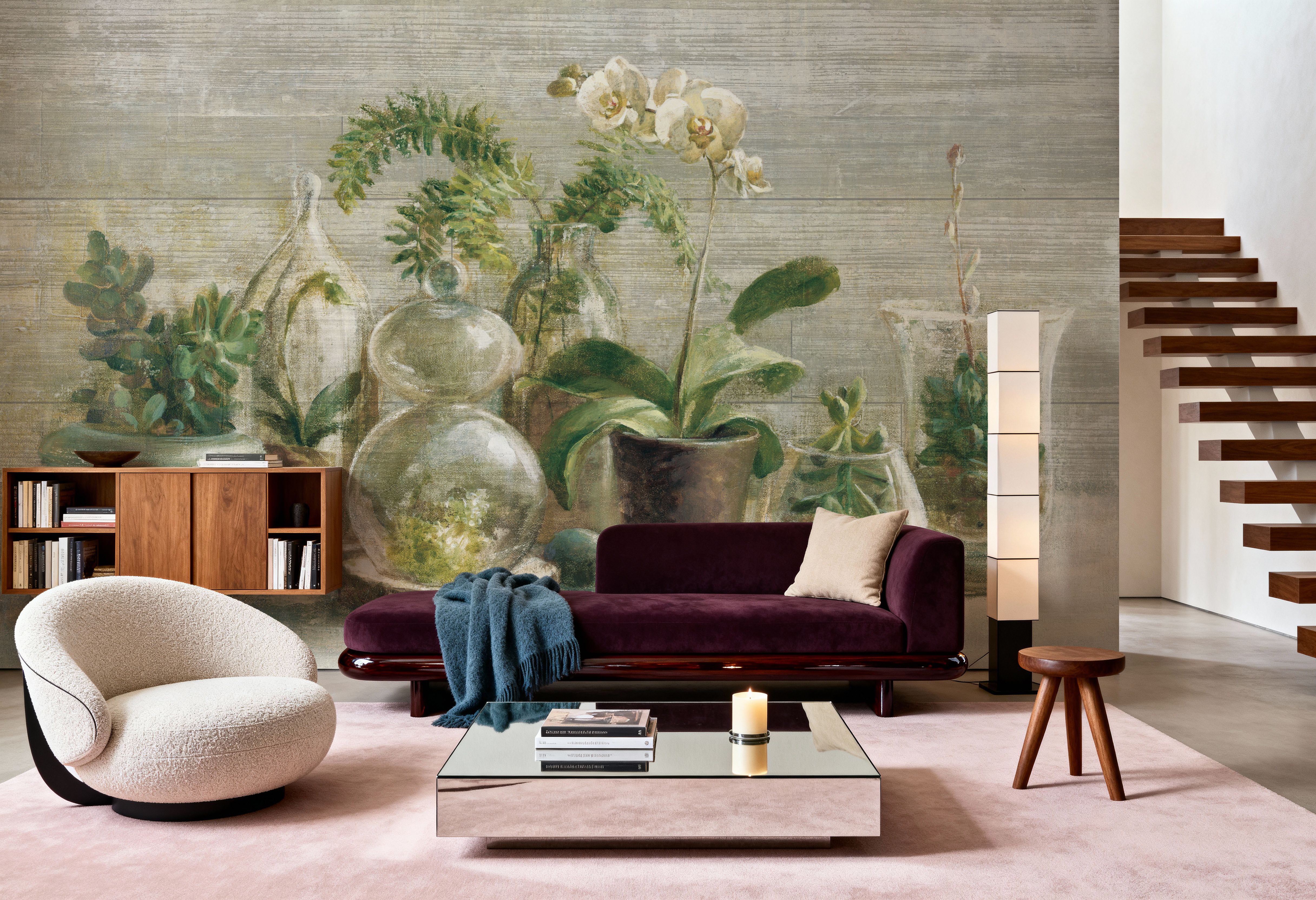 Greenhouse Orchids on Wood v2