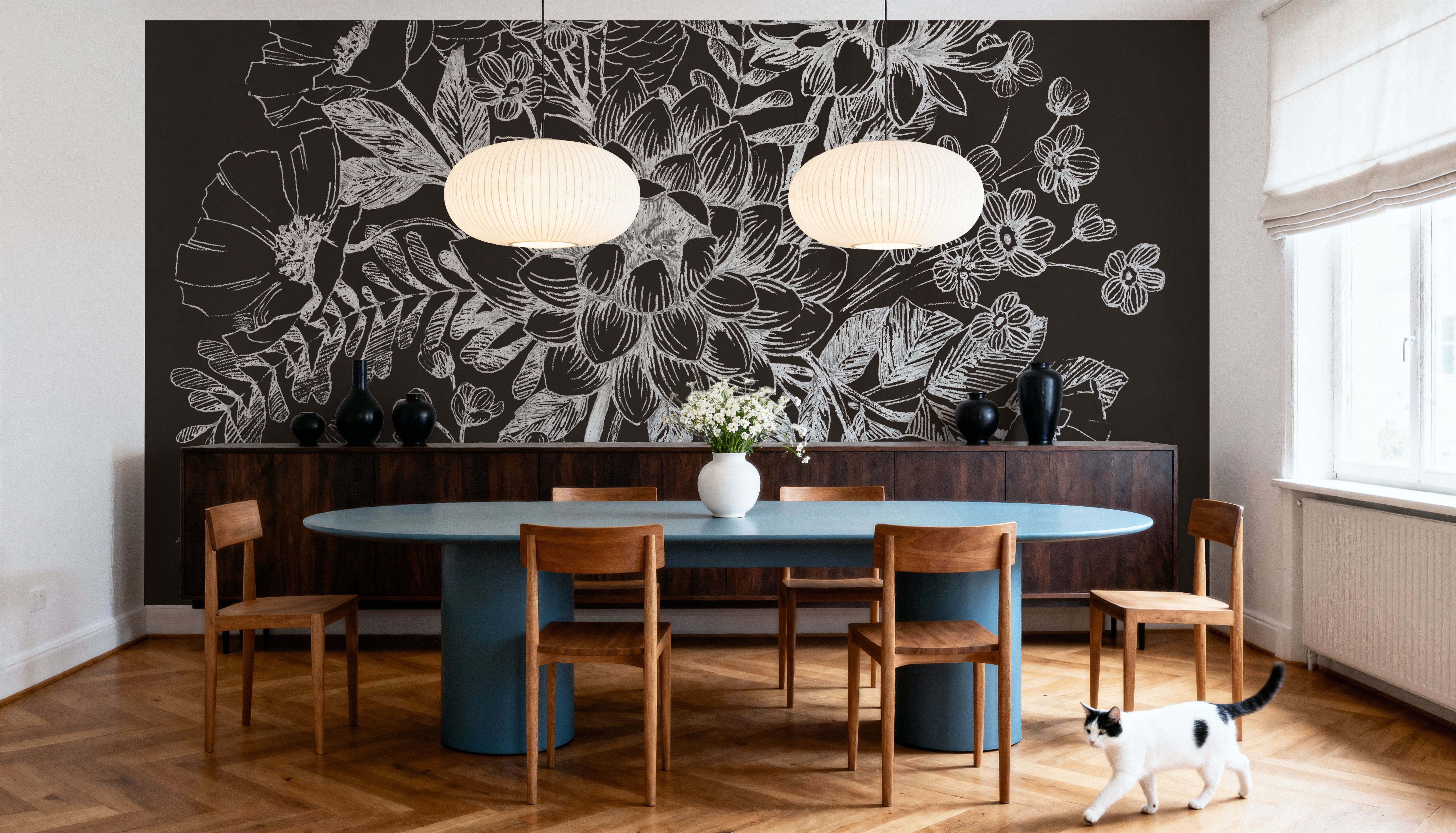 Flora Toile VIII Dark