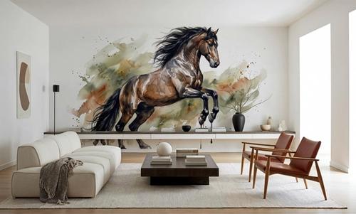 Powerful Horse II - Watercolor Spirit Animals Series