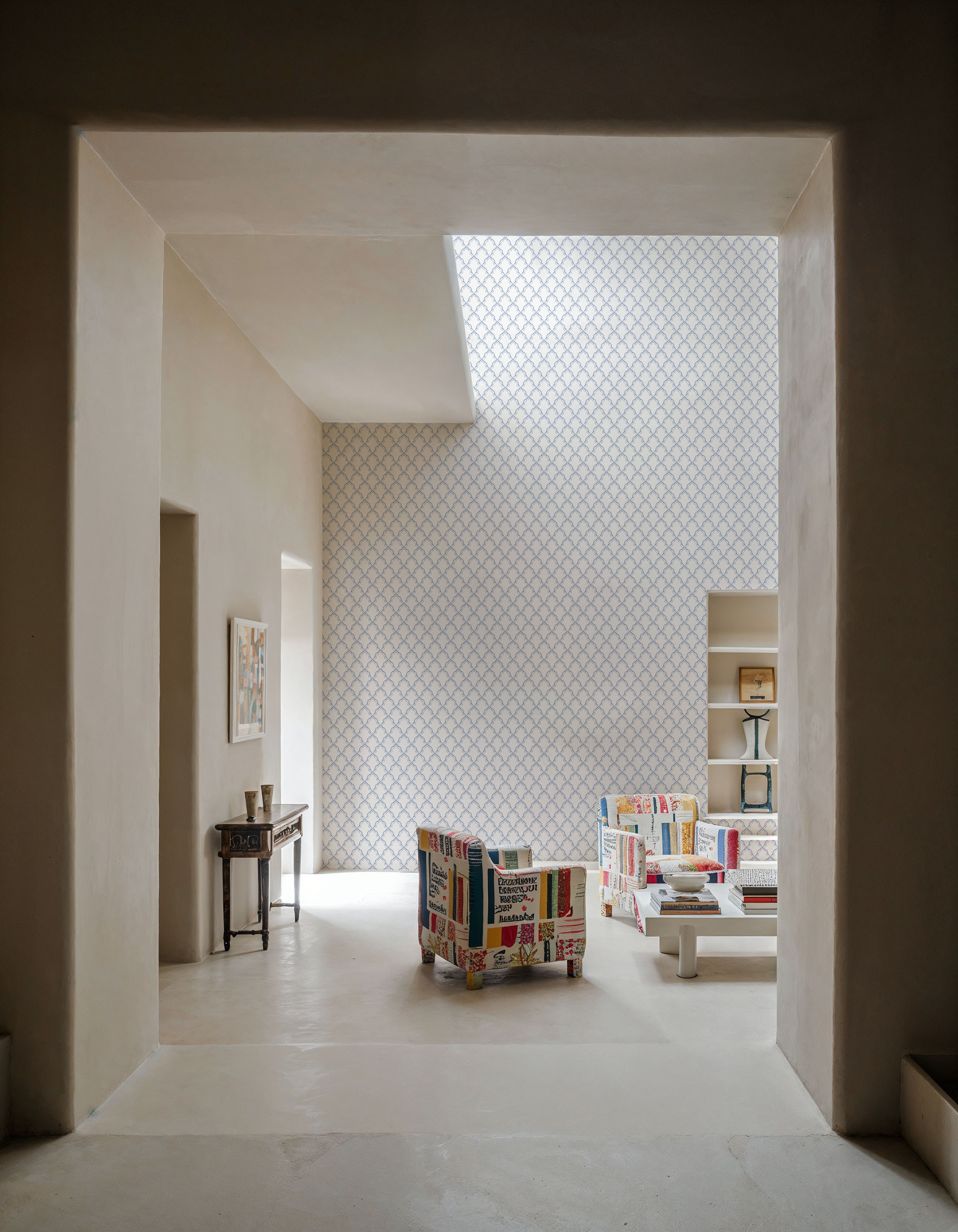 Medallion Trellis, Blueberry