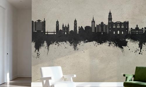 Málaga Spain Skyline Concrete