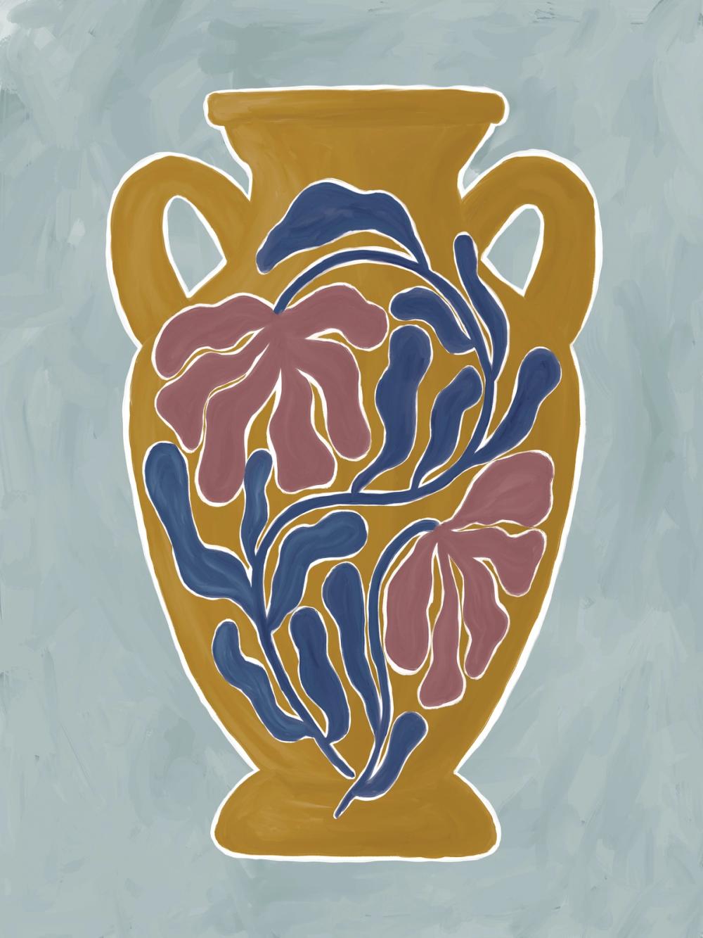 Modern Floral Vase I