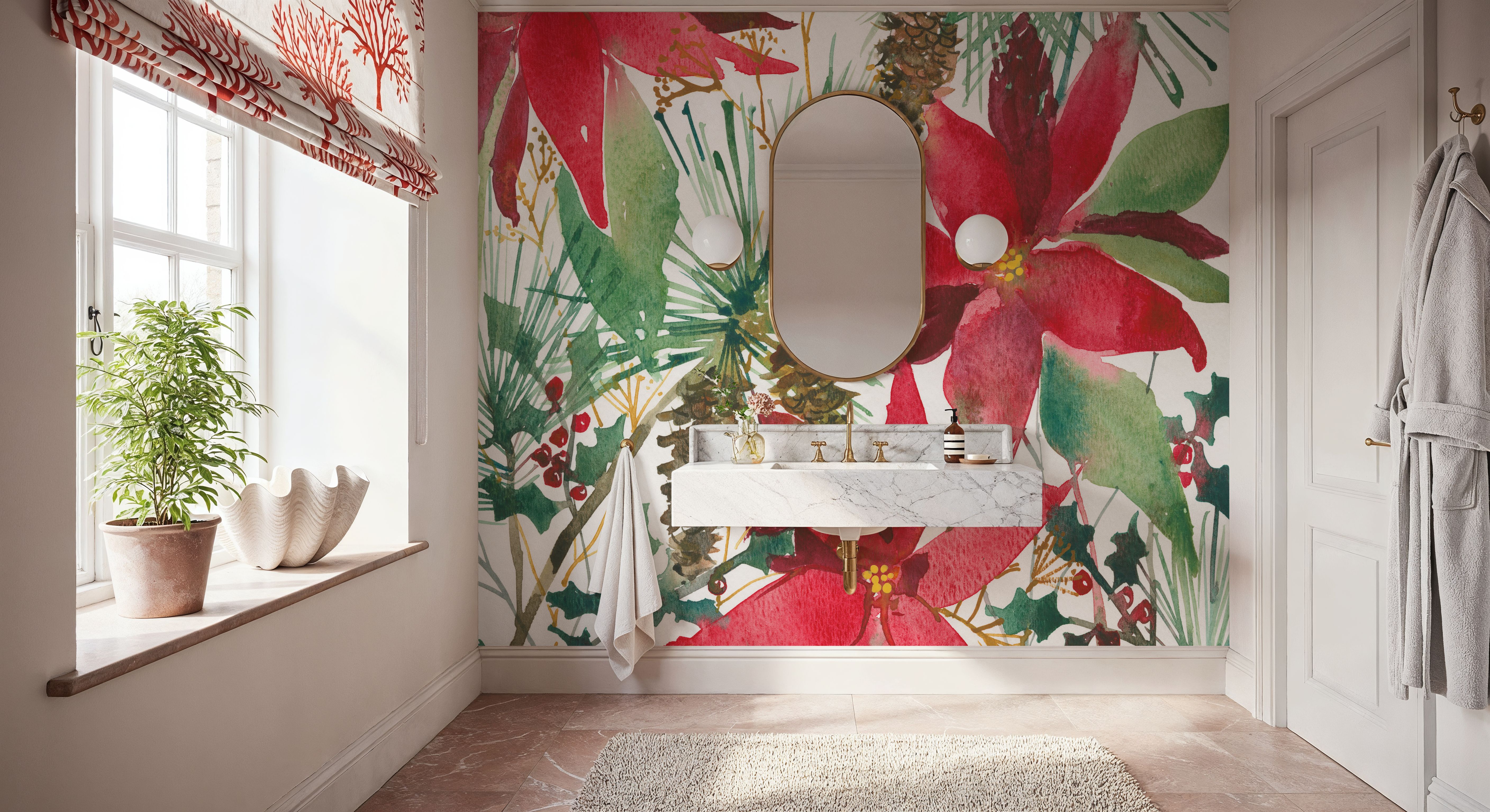 December Flowers, Wallpaper