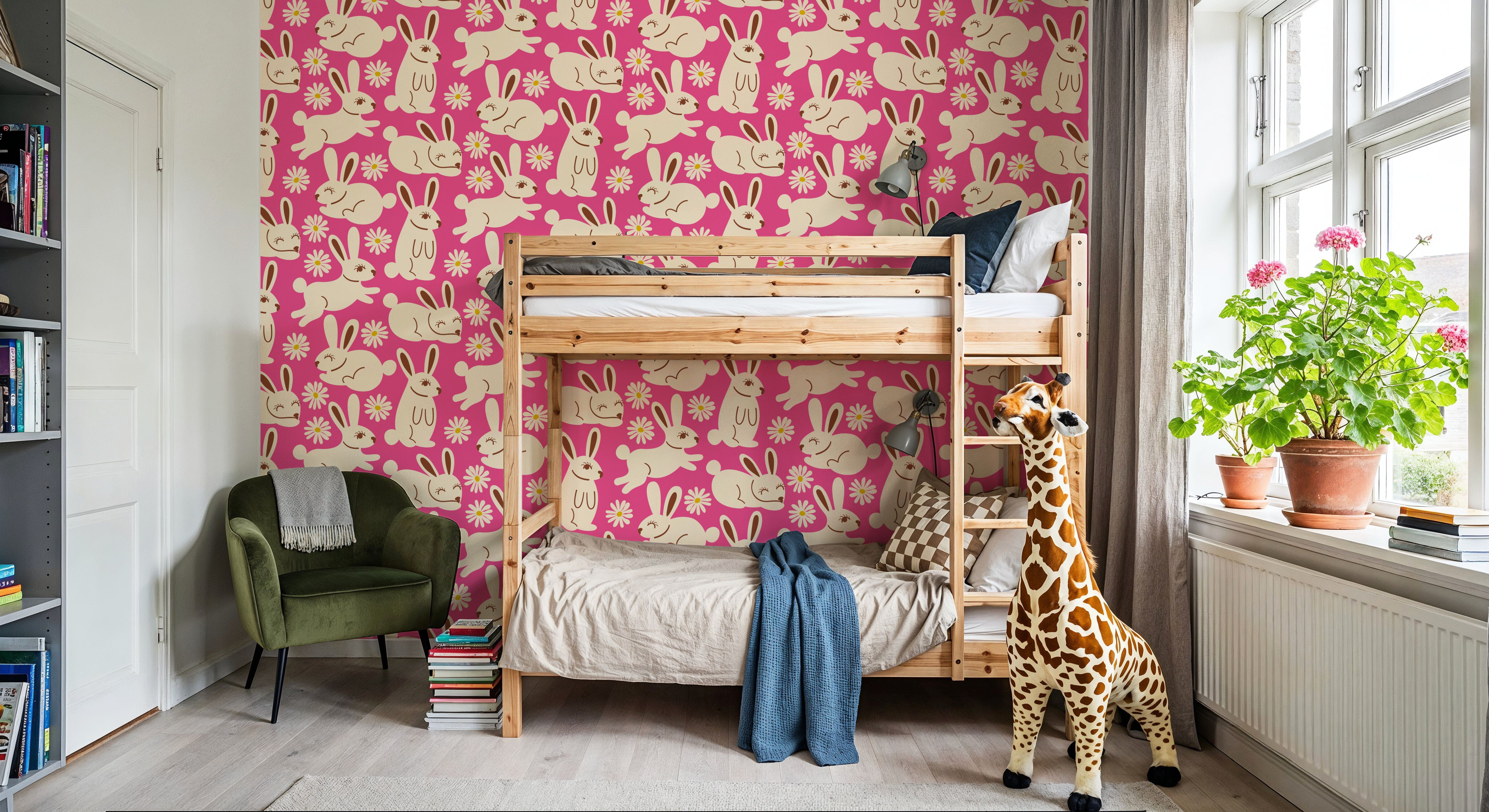 Blissful Bunnies, Neon Pink