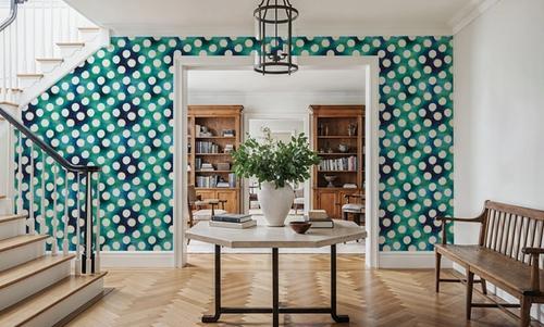 Bold Dots Green