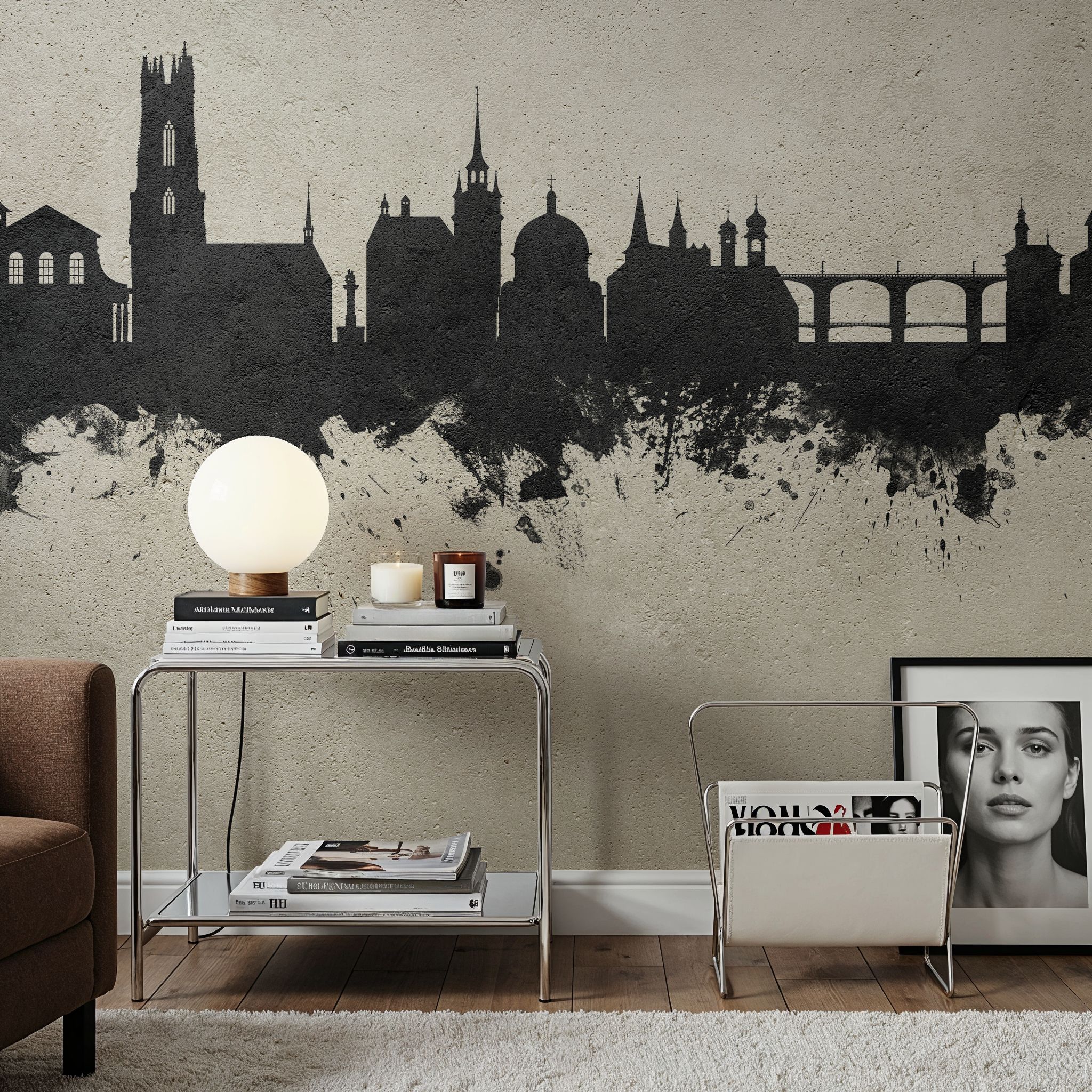 Fribourg Switzerland Skyline Concrete