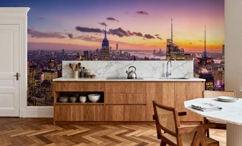 Manhattan Skyline Sunset