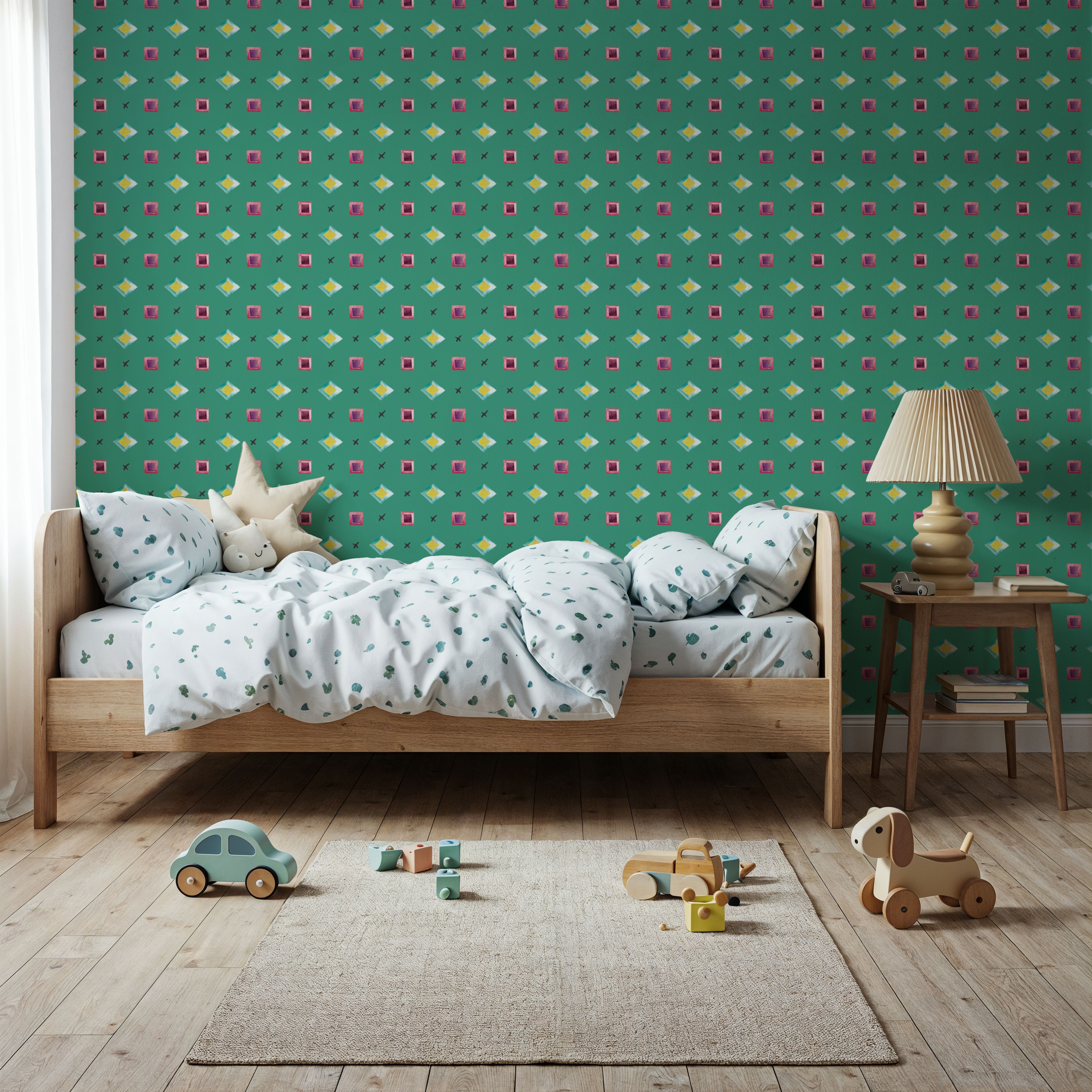 Boho Symbols Green