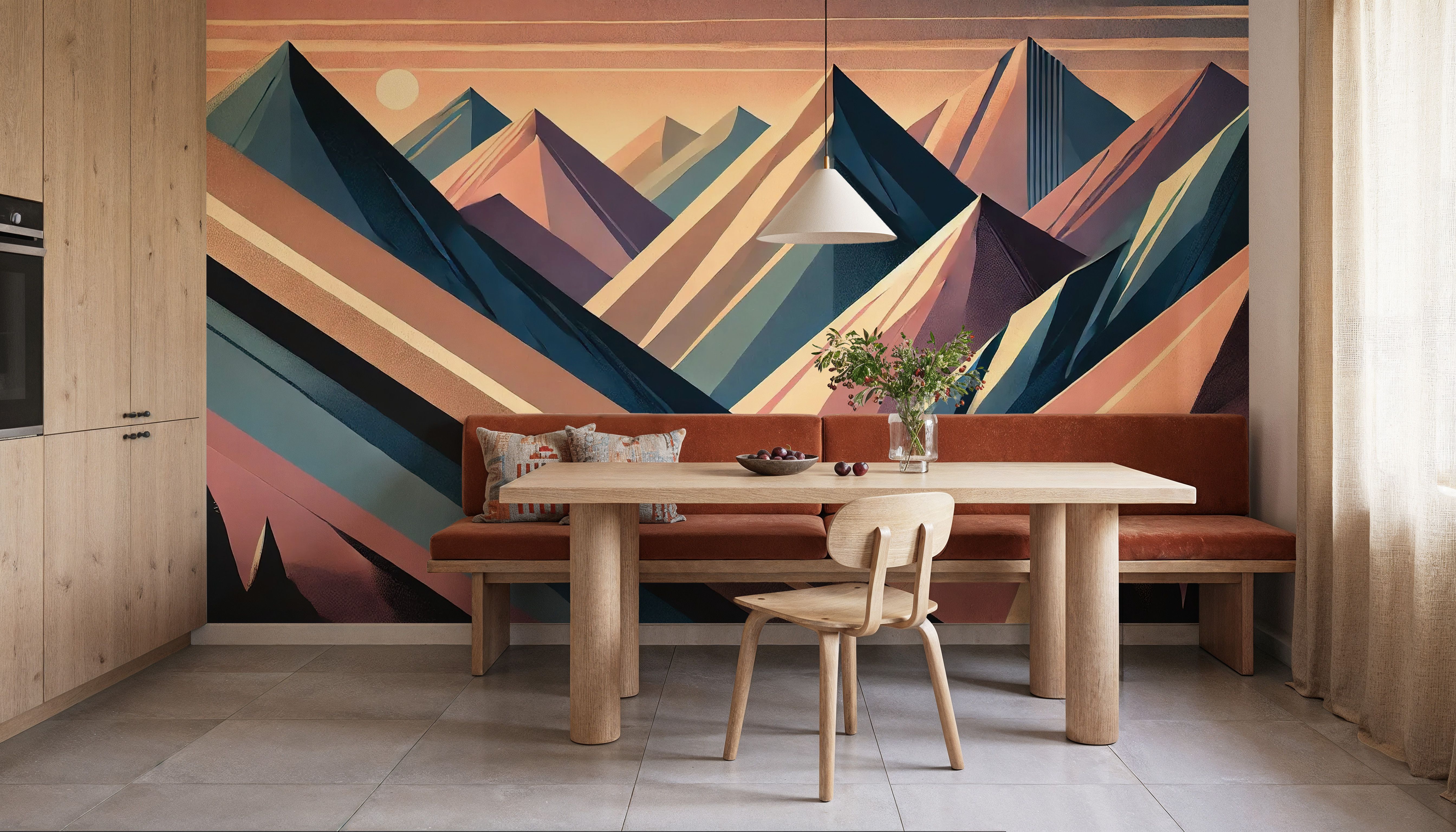 Serenity Mountain Vista in Art Deco