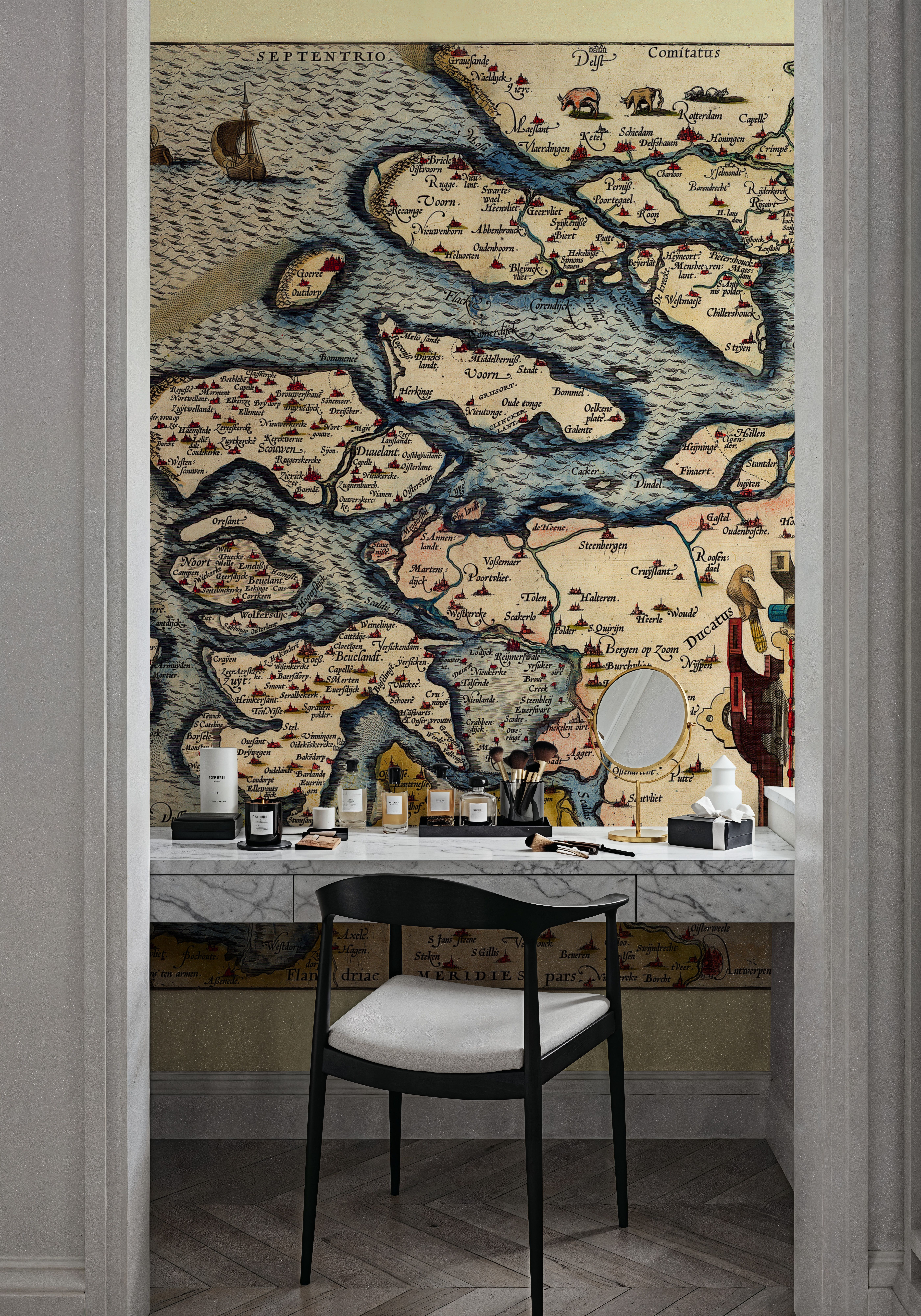 Old Map of The Netherlands, No.I, 1570