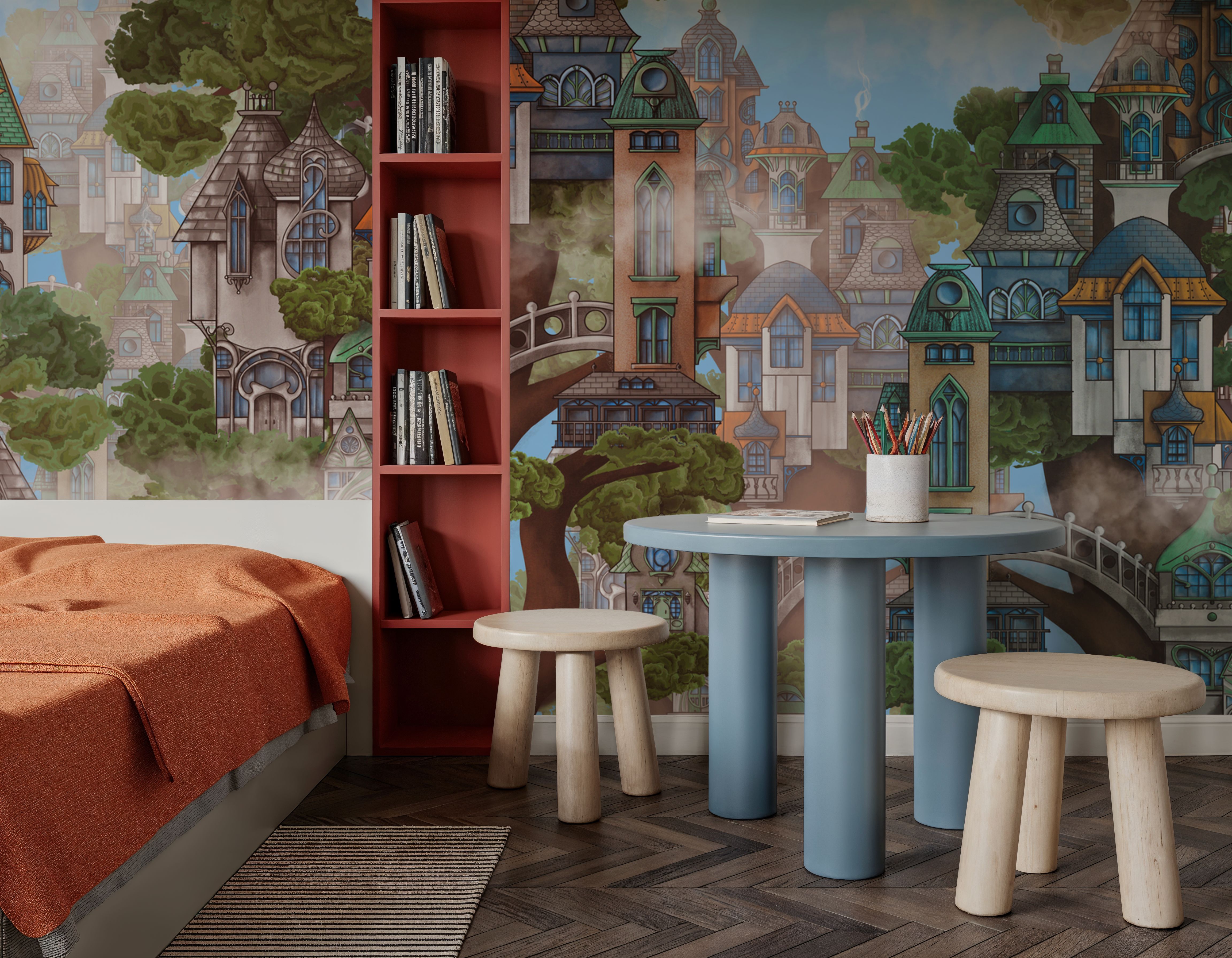 Treehouse Neighborhood Warm Bright