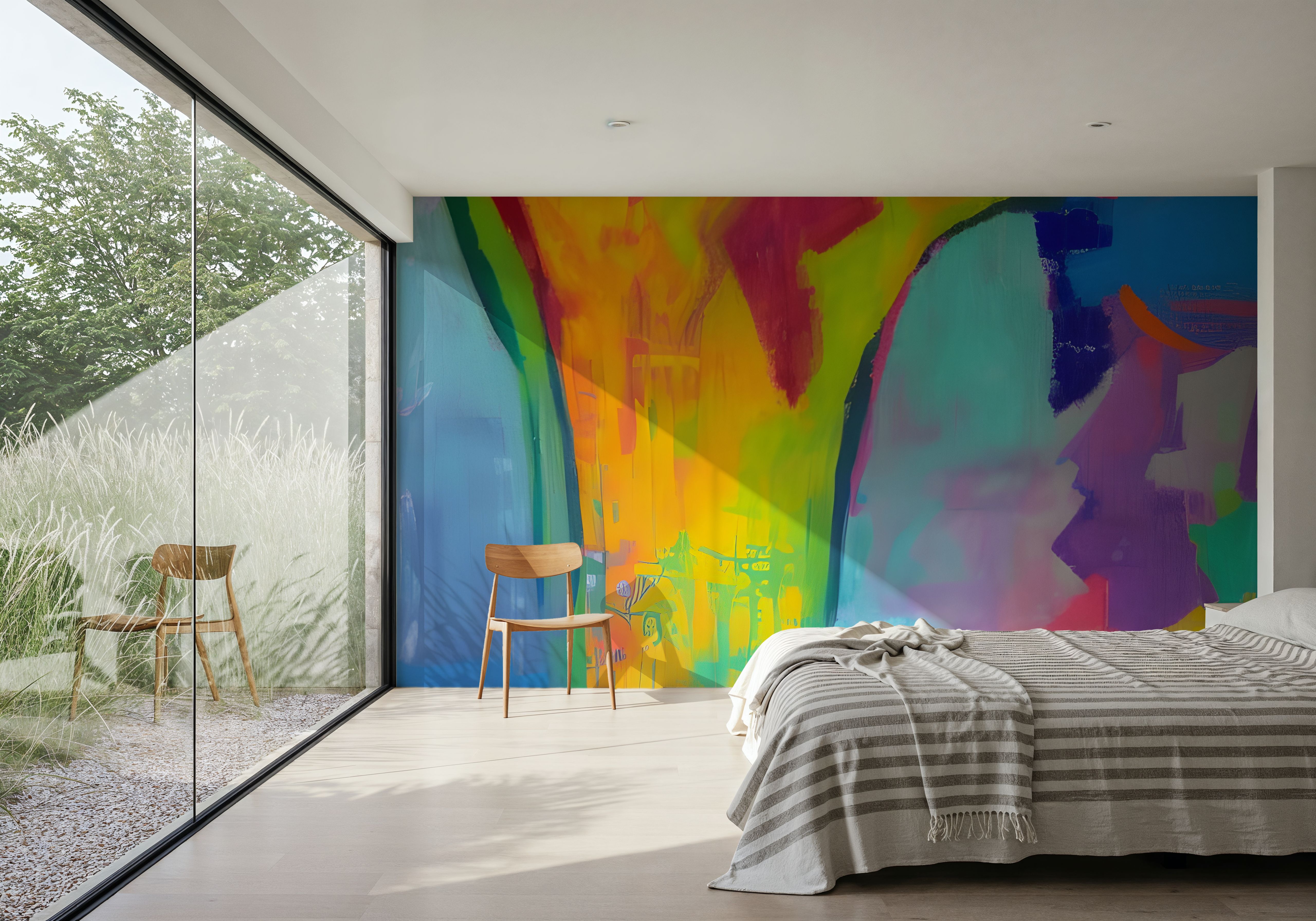 Mixed Eruption, Behang