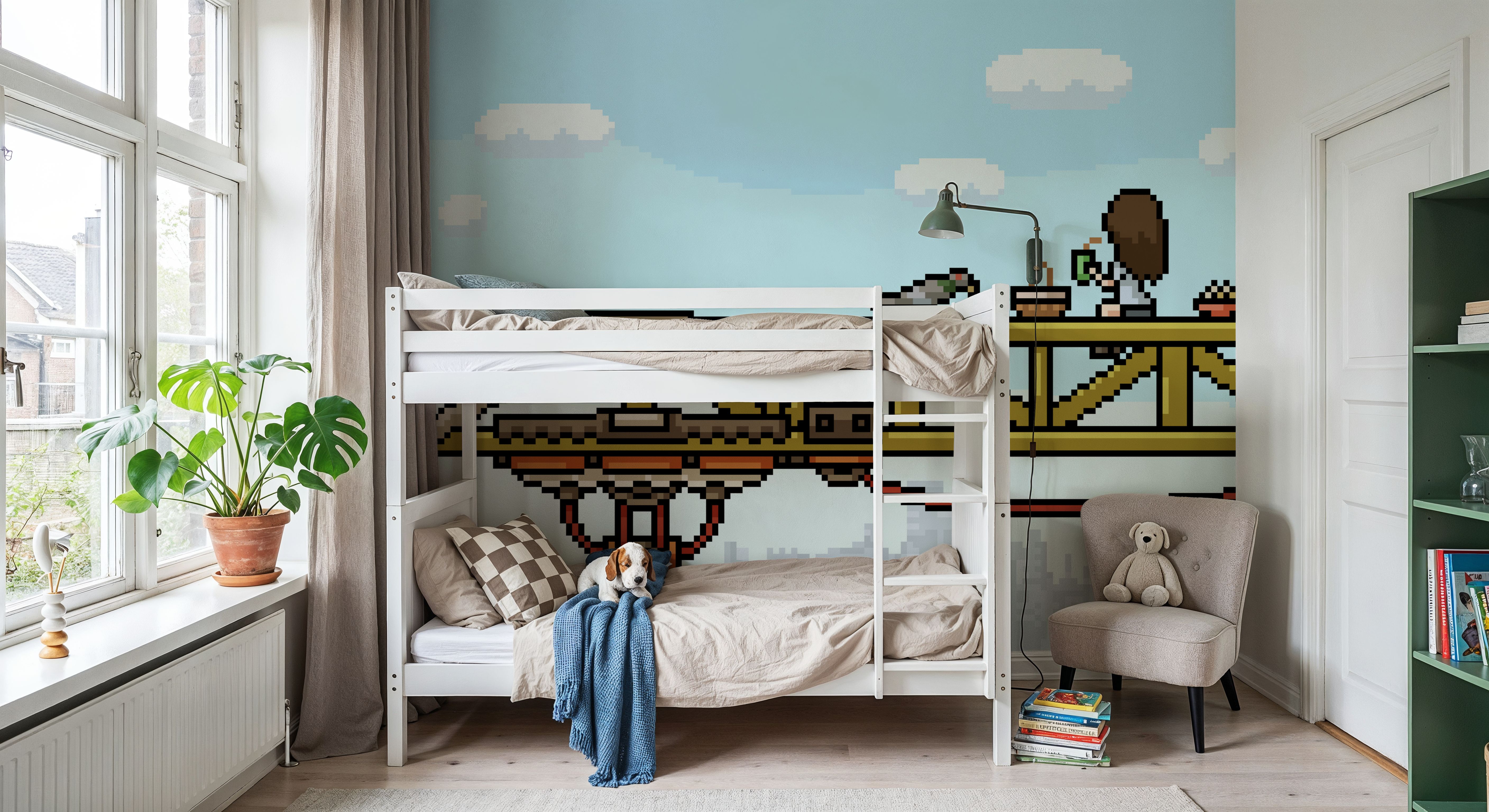 Pixel Crane, Wallpaper