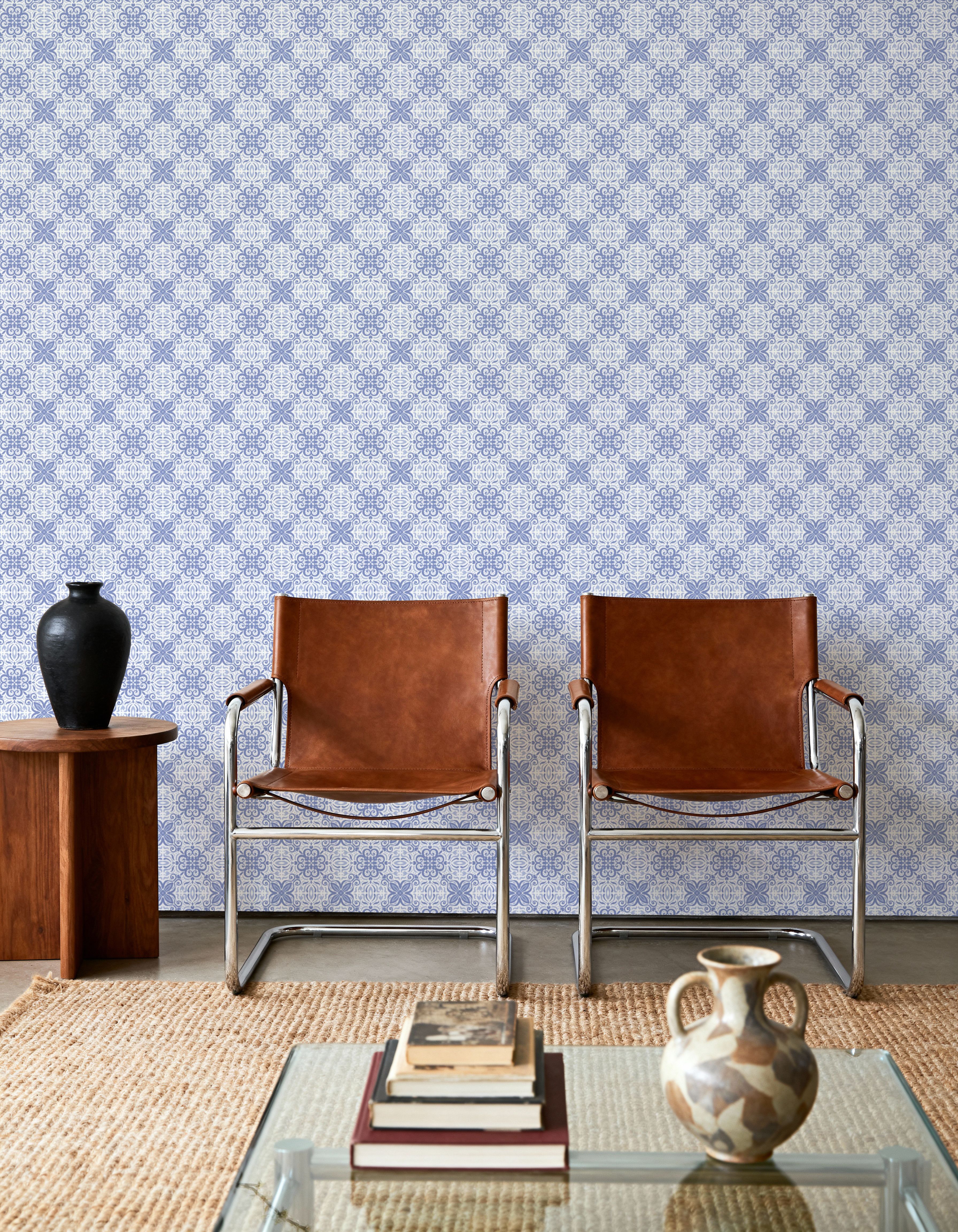 Italian Tiles, Periwinkle, Tapety