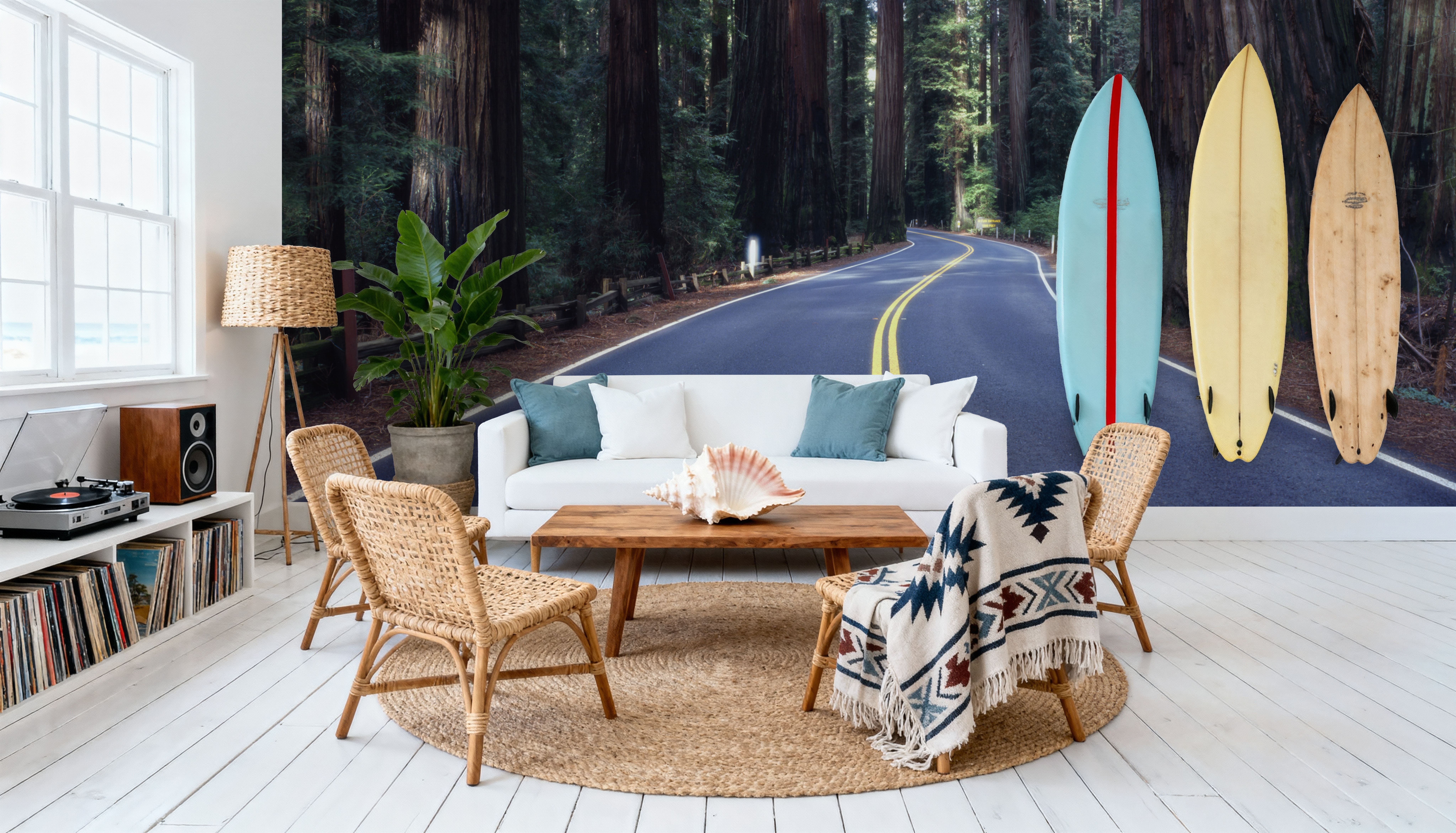 Redwood Journey, Wallpaper