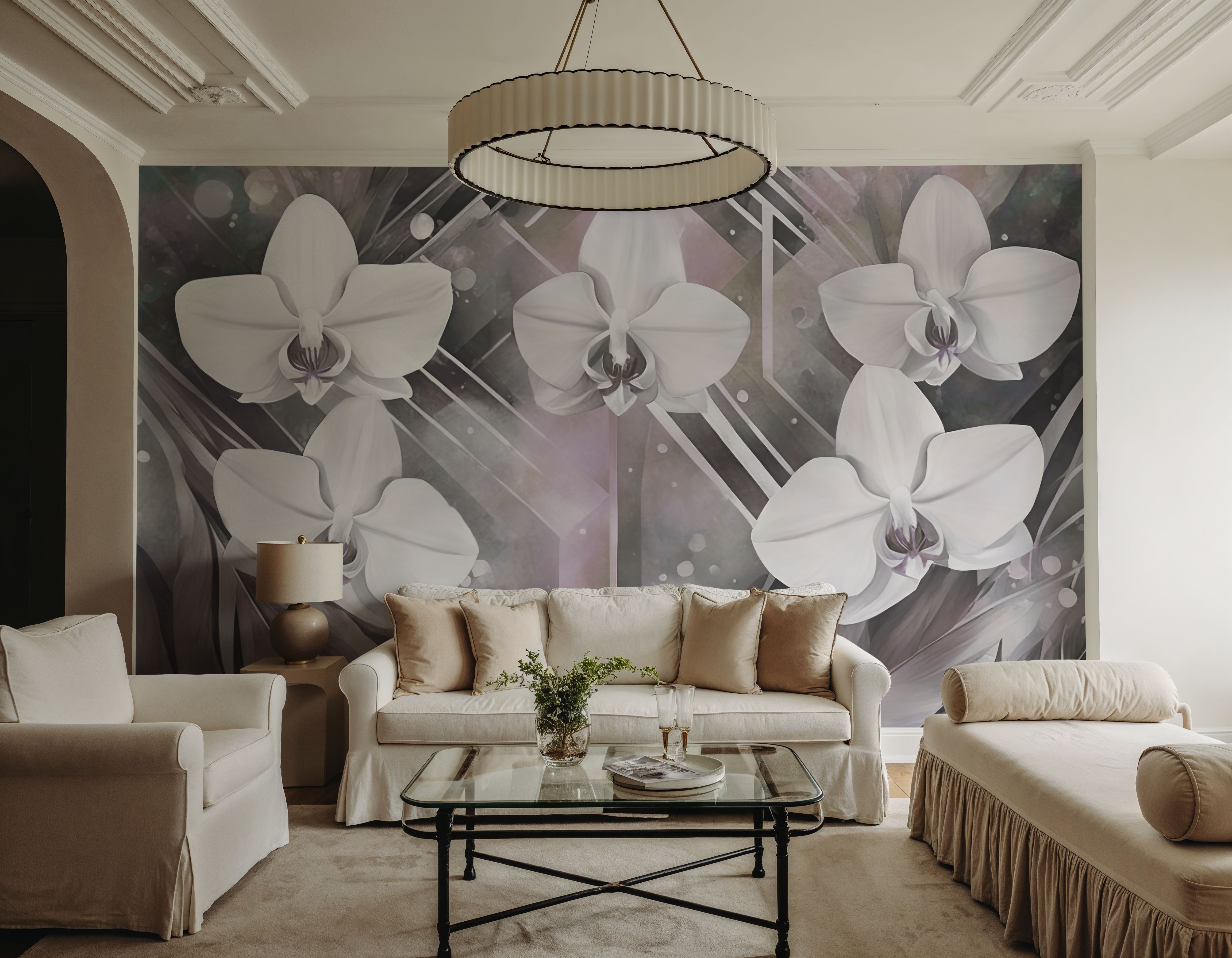 Geometry and Orchids Pink