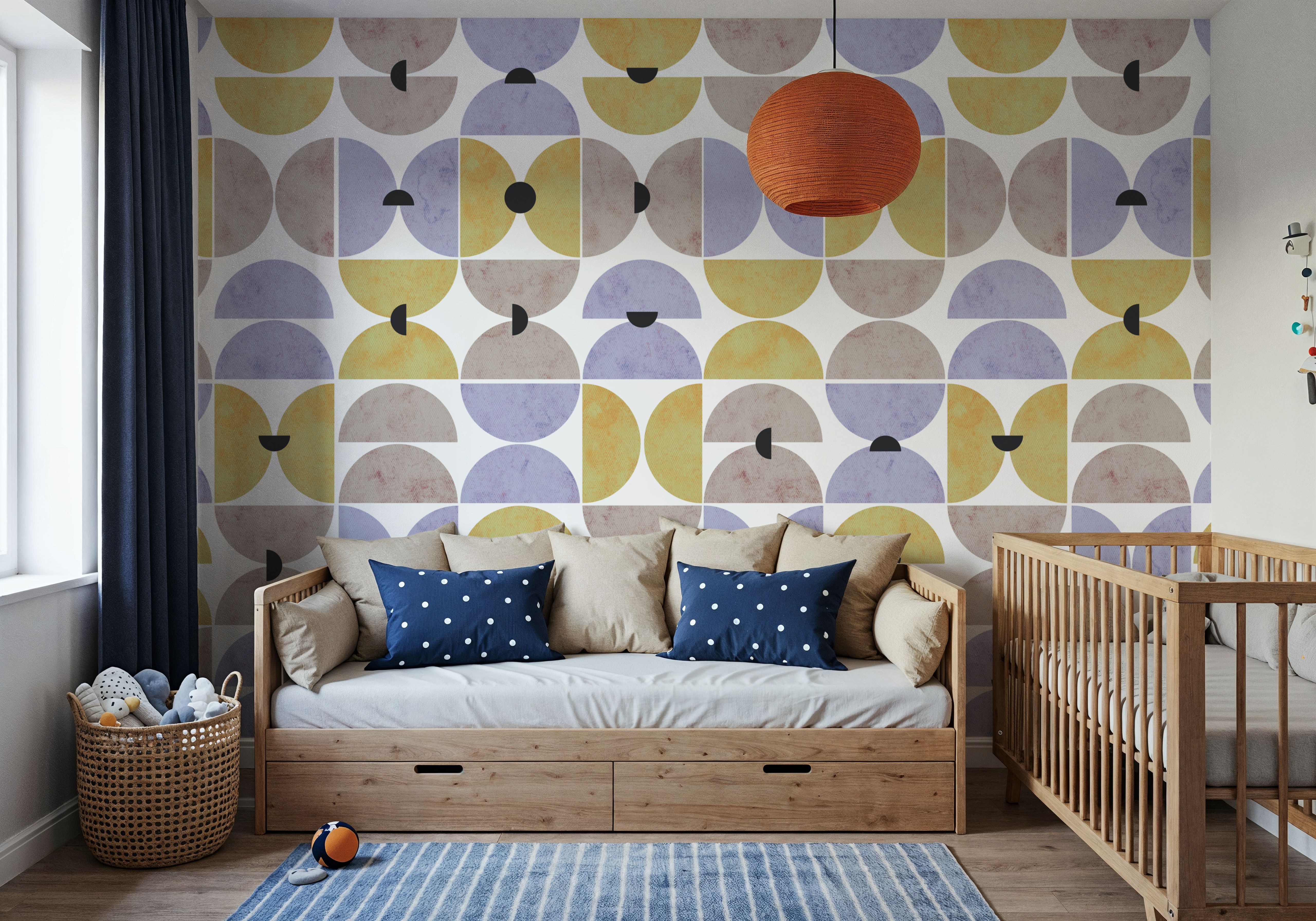 Homley Retro Shapes, Purple