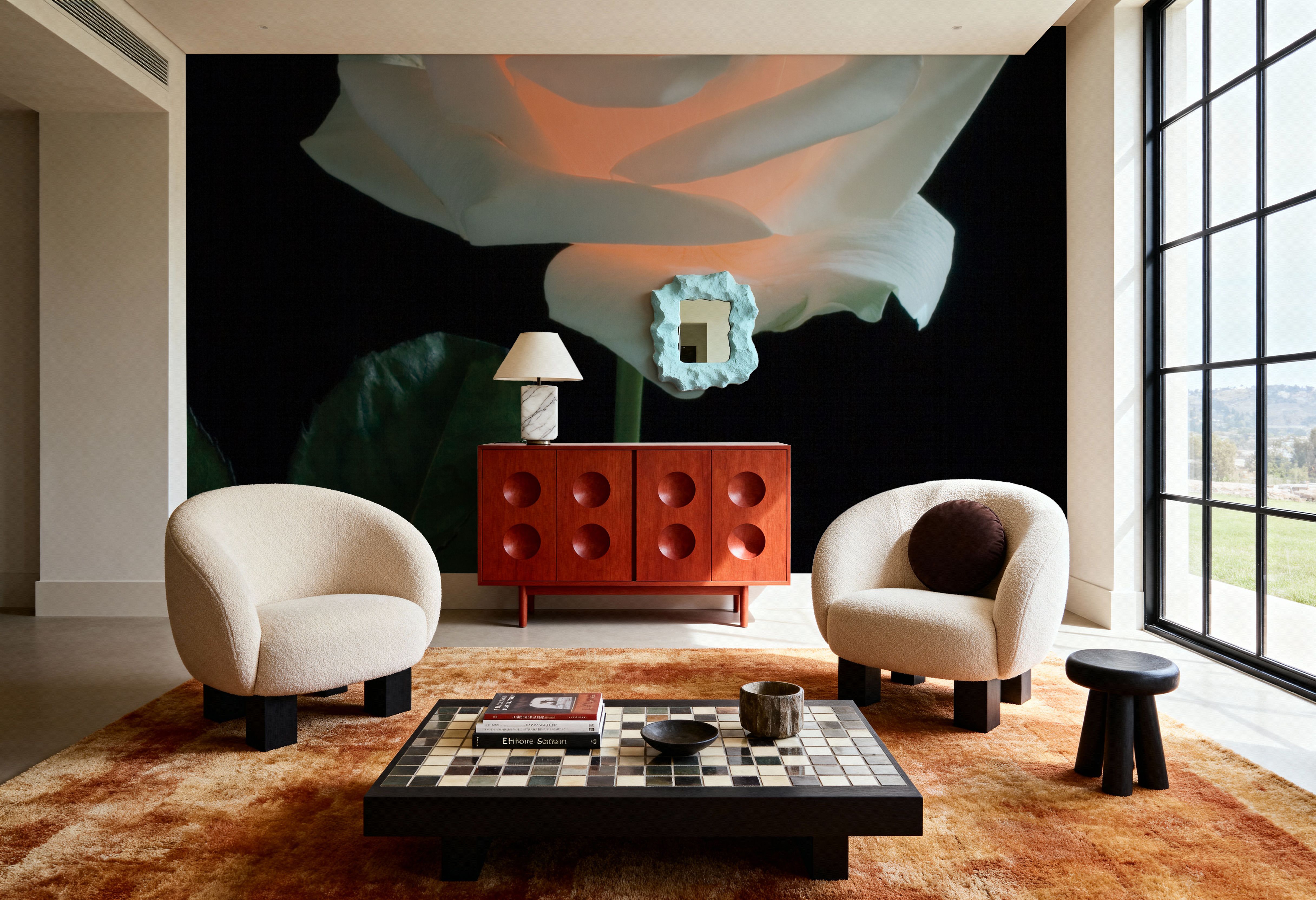 Wall Mural - Rose Light - Living room - Wallism US - Premium, Textured or Peel & Stick