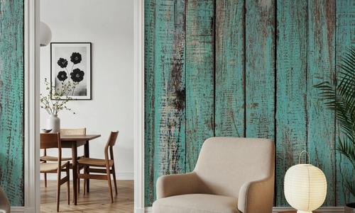 Blue Wooden Planks