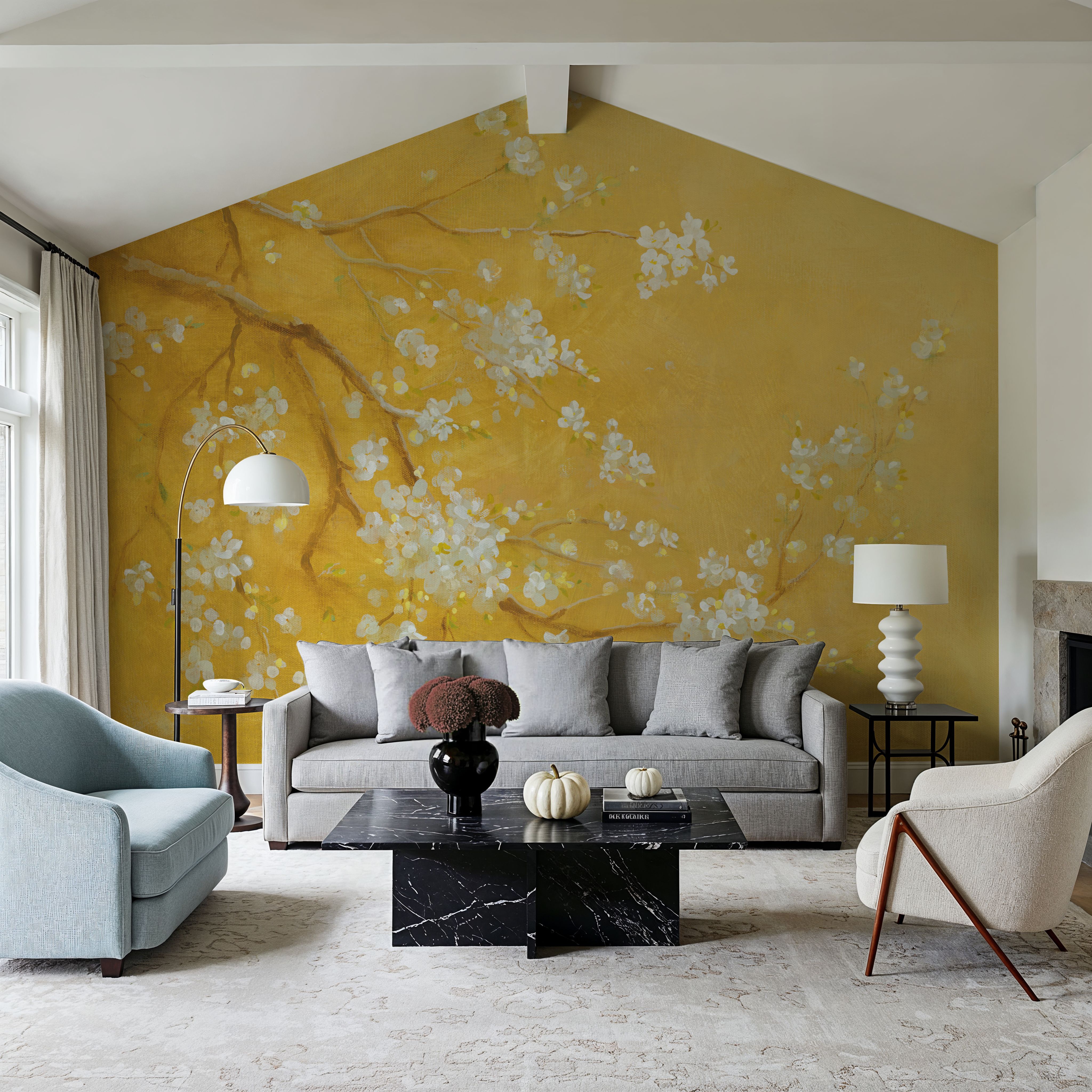 White Cherry Blossoms I