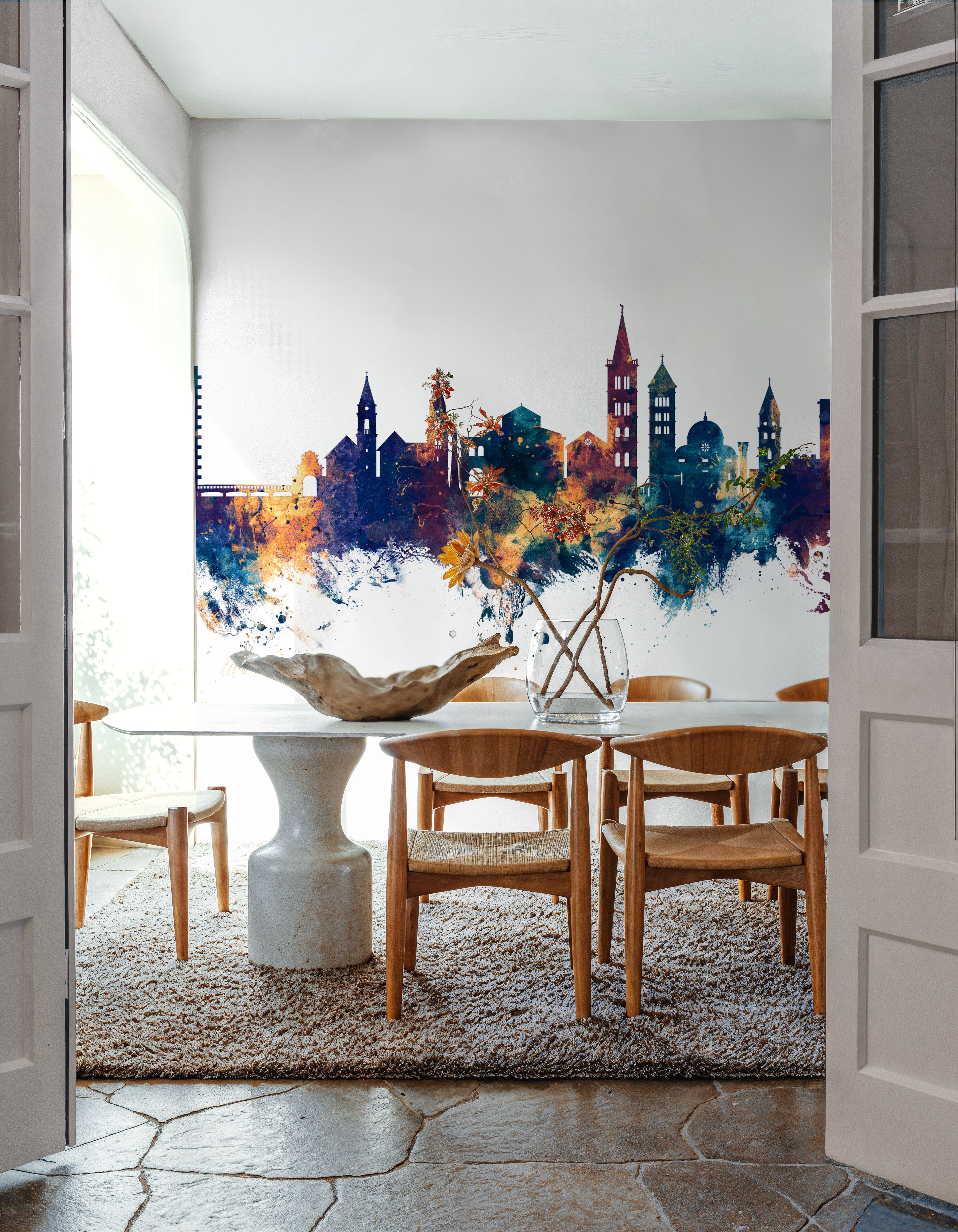 Zadar Croatia Skyline Blue & Bronze