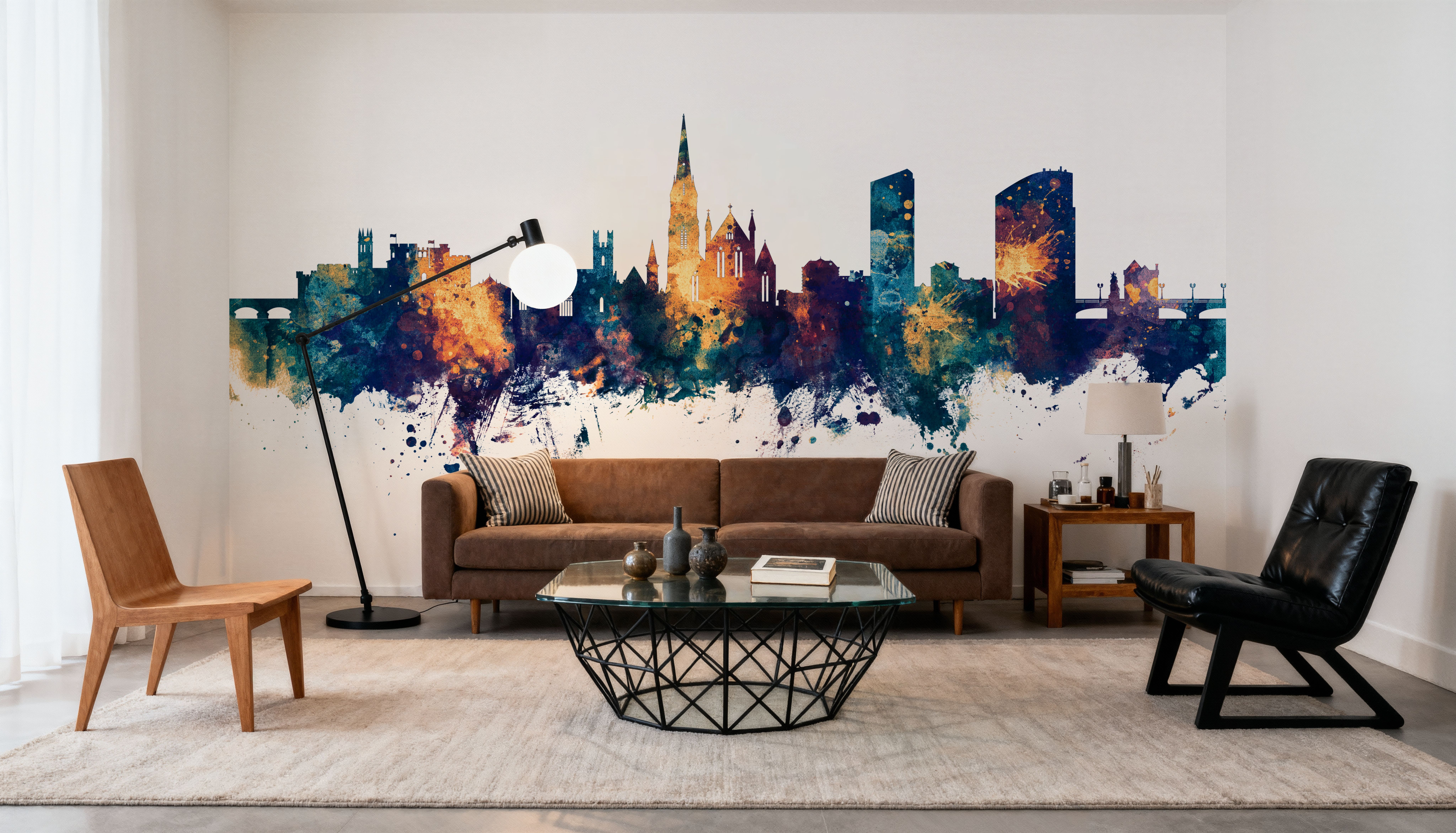 Limerick Ireland Skyline Blue & Bronze