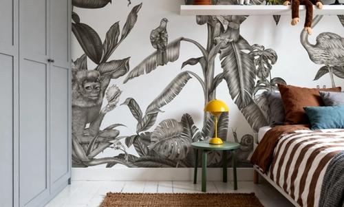 Monkeys With Birds, W&B