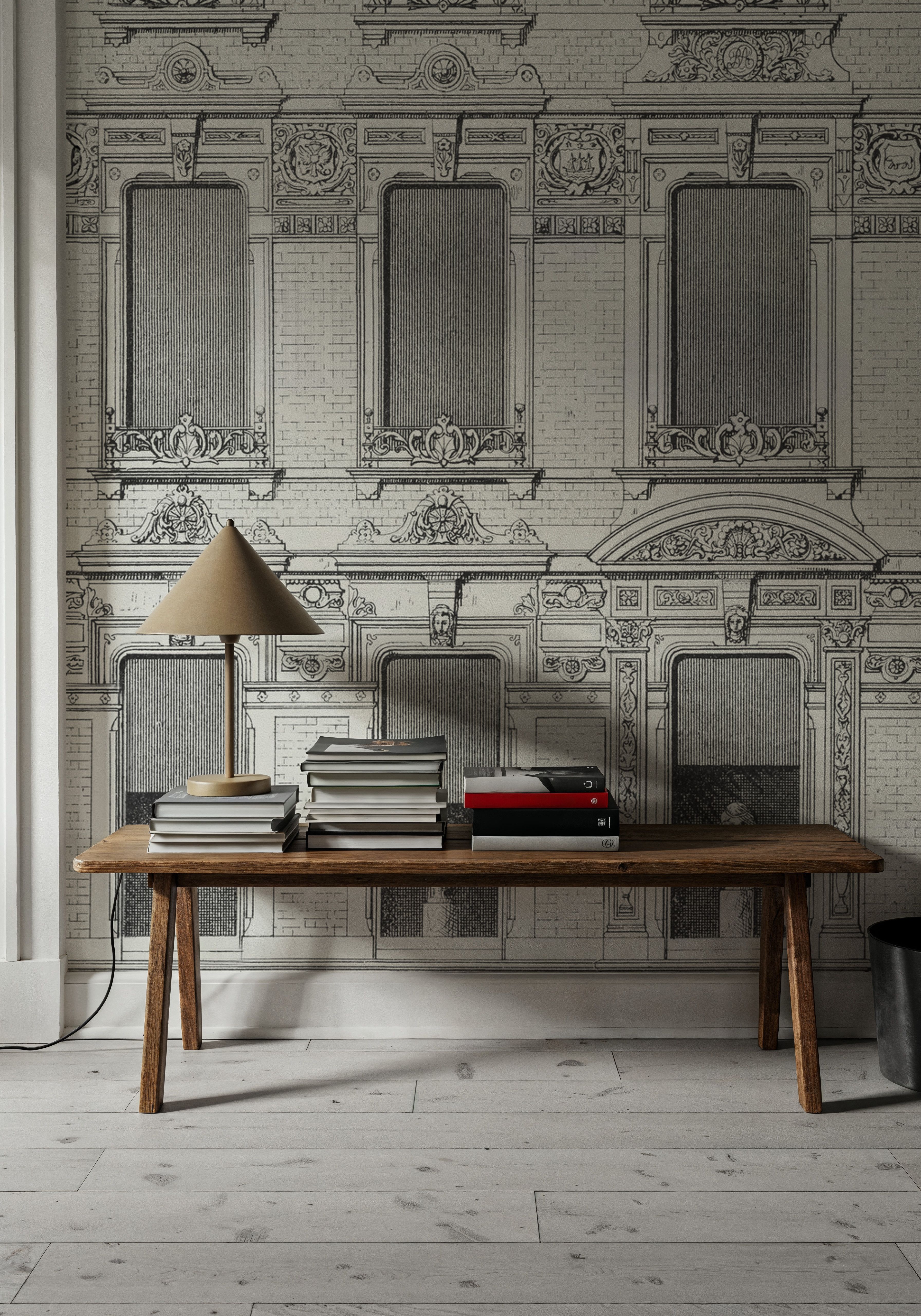 Vintage Facade, White