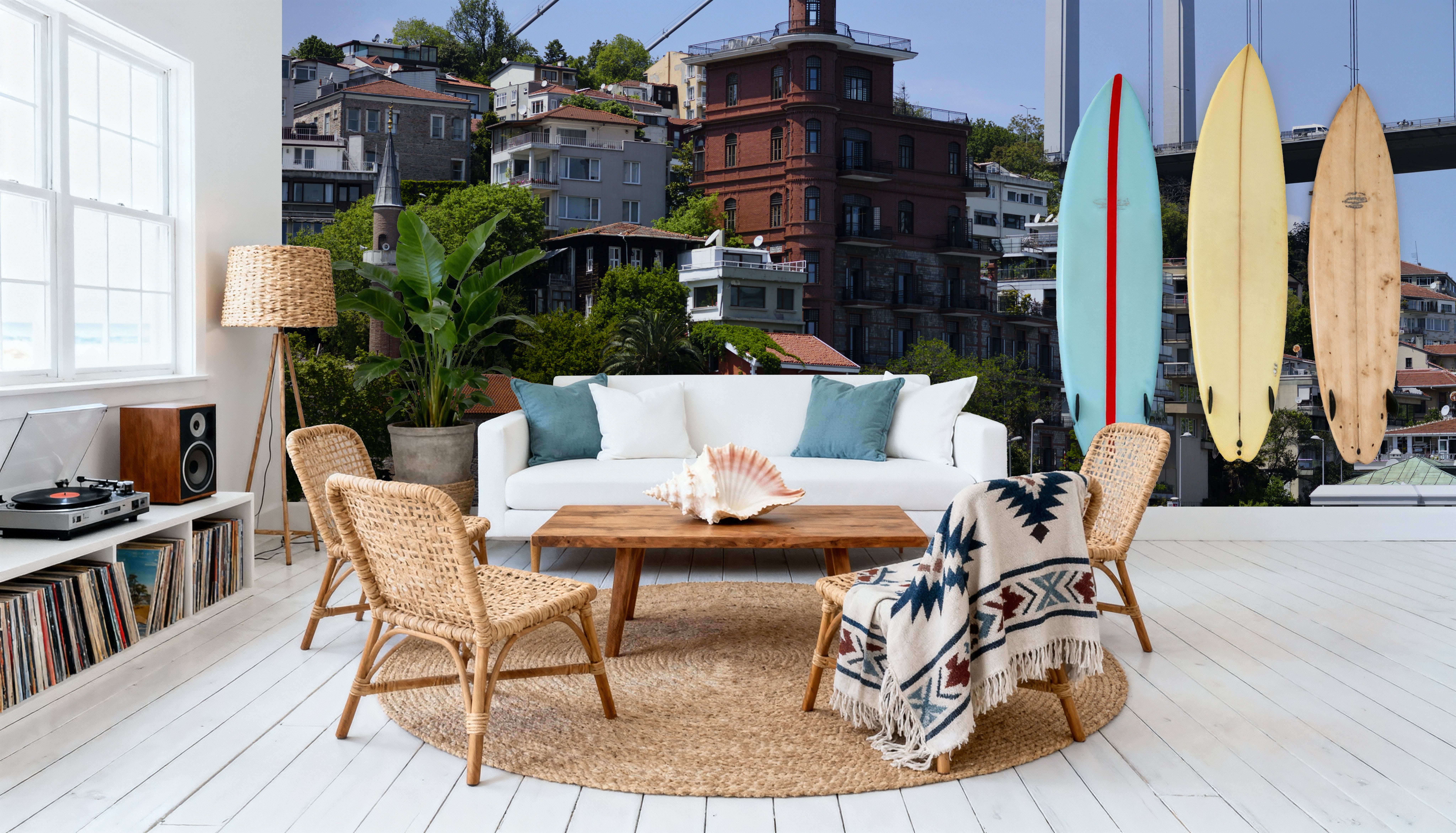 Historic Bridge Cityscape, Wallpaper