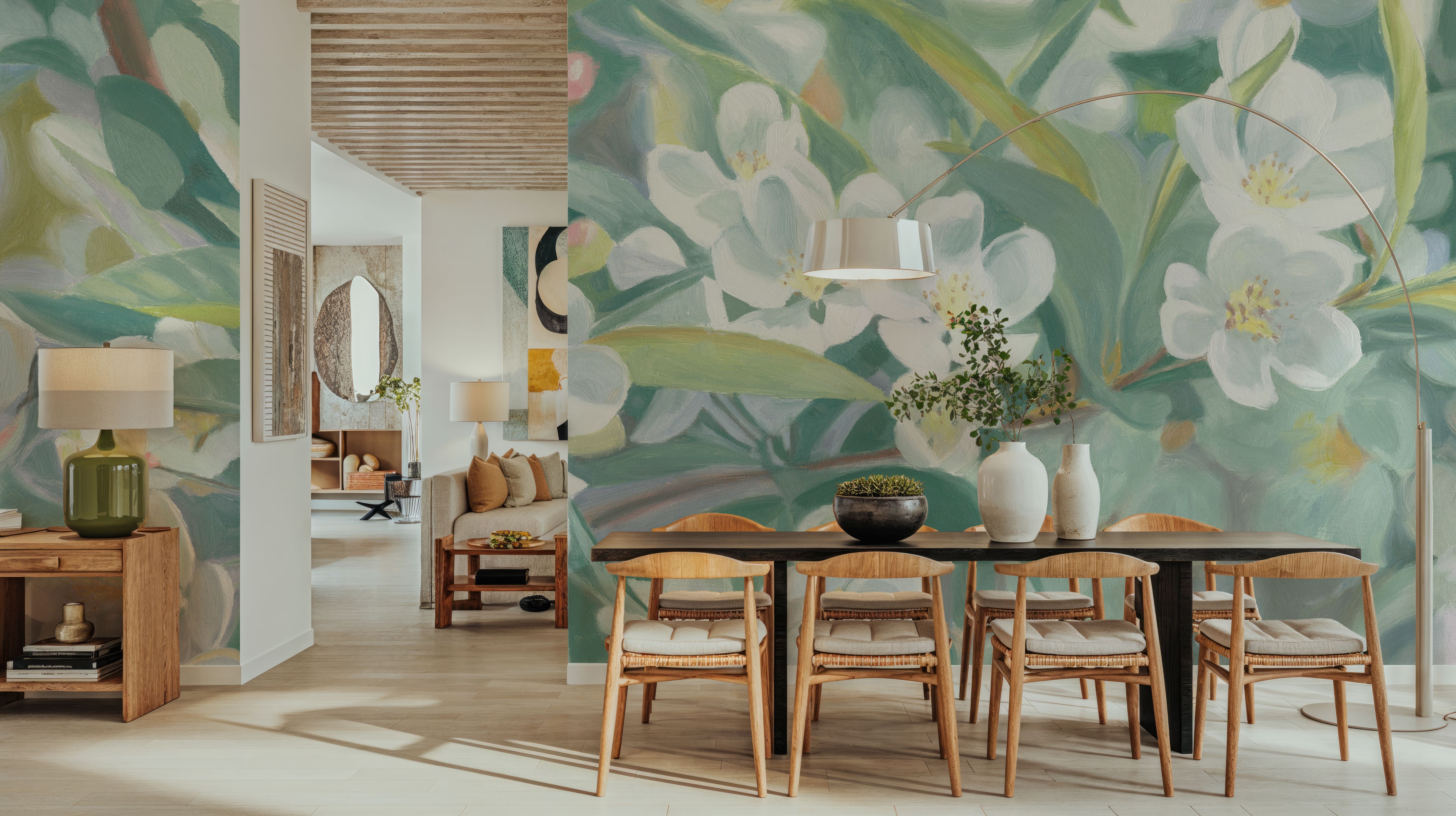 White Blossoms in Focus