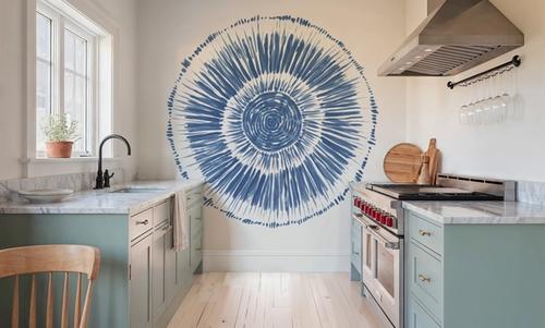 Coastal Block Print I Blue