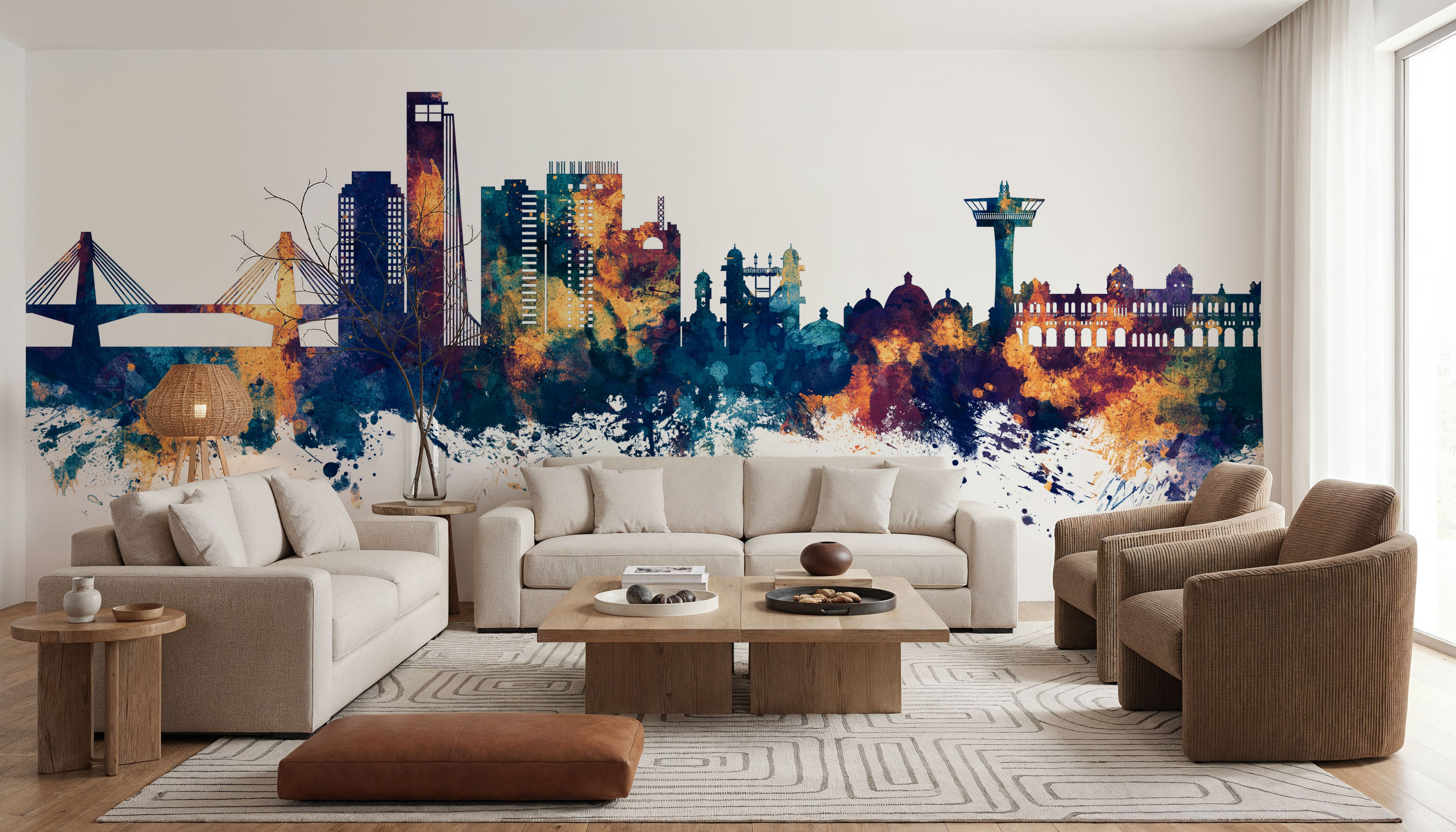 Chattogram Bangladesh Skyline Blue & Bronze