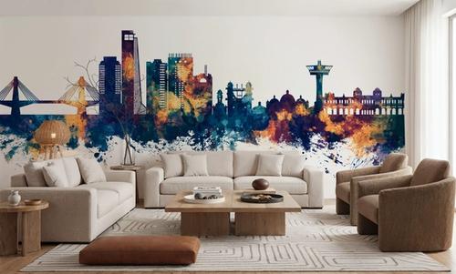 Chattogram Bangladesh Skyline Blue & Bronze