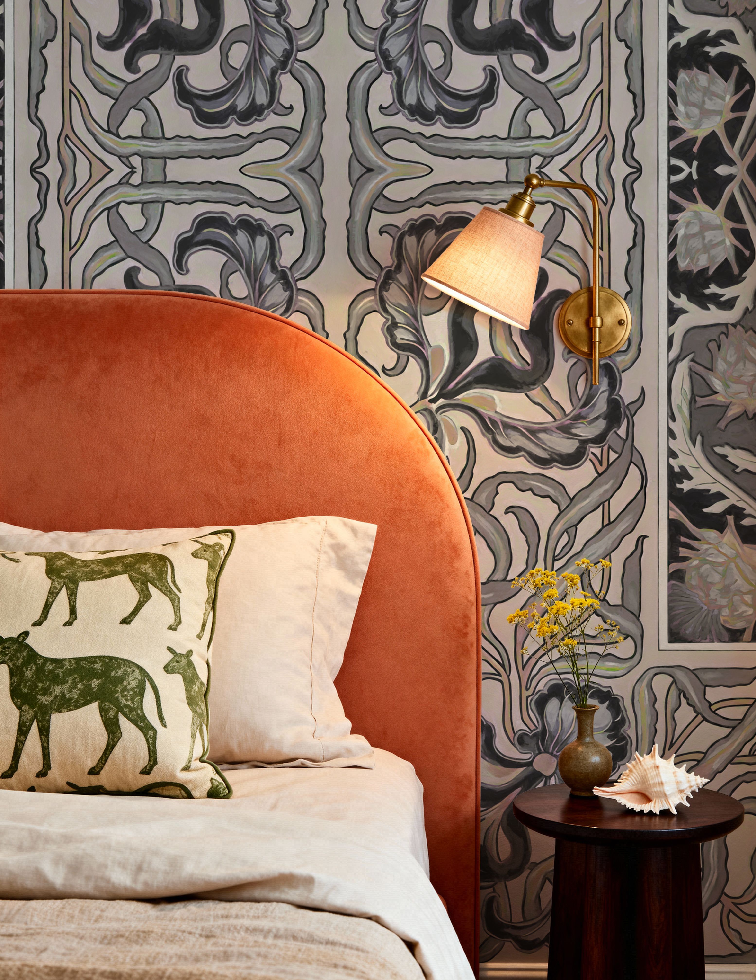 Iris & Thistle Ornament, Midnight