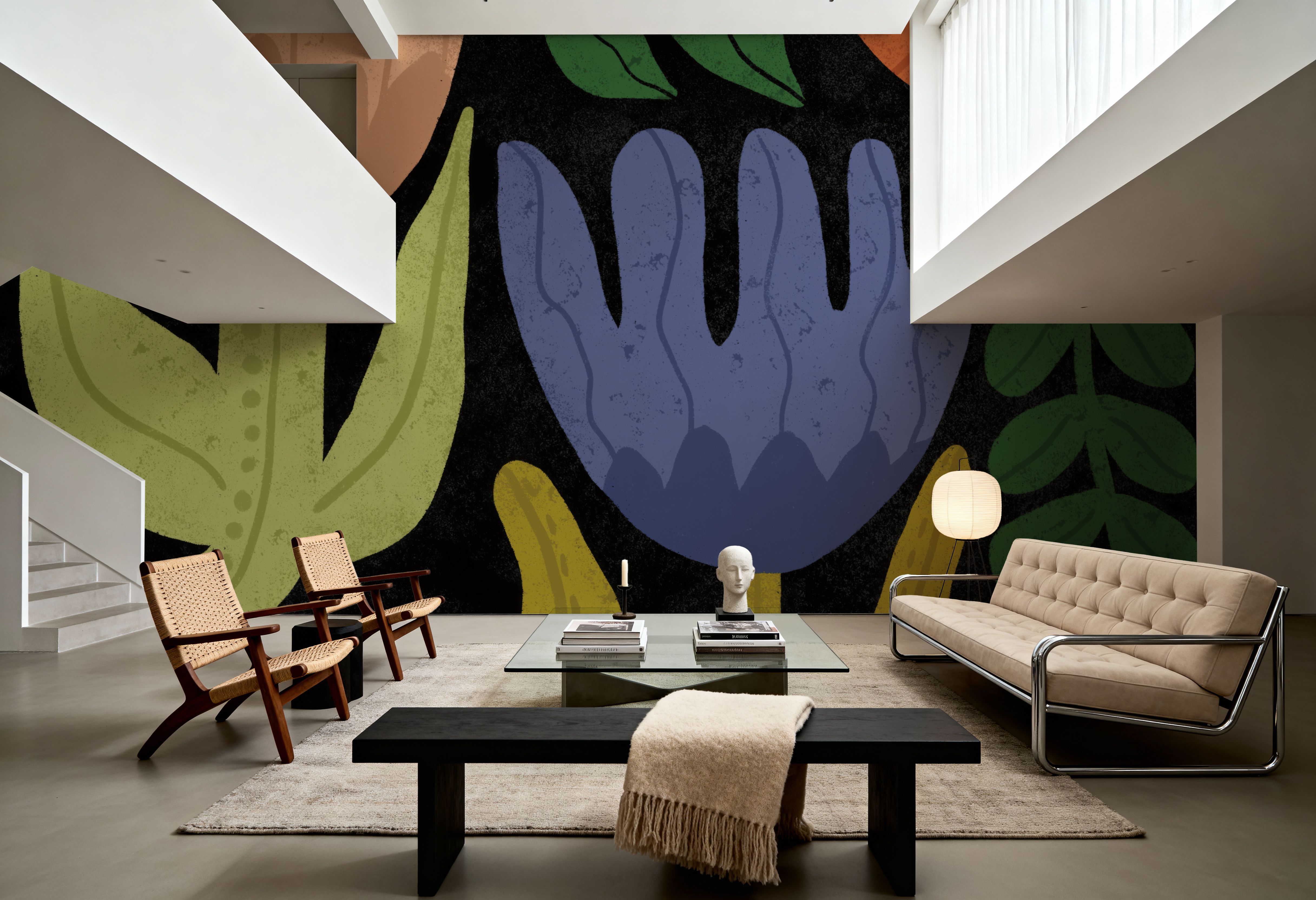 Flower Toss IV, Wallpaper