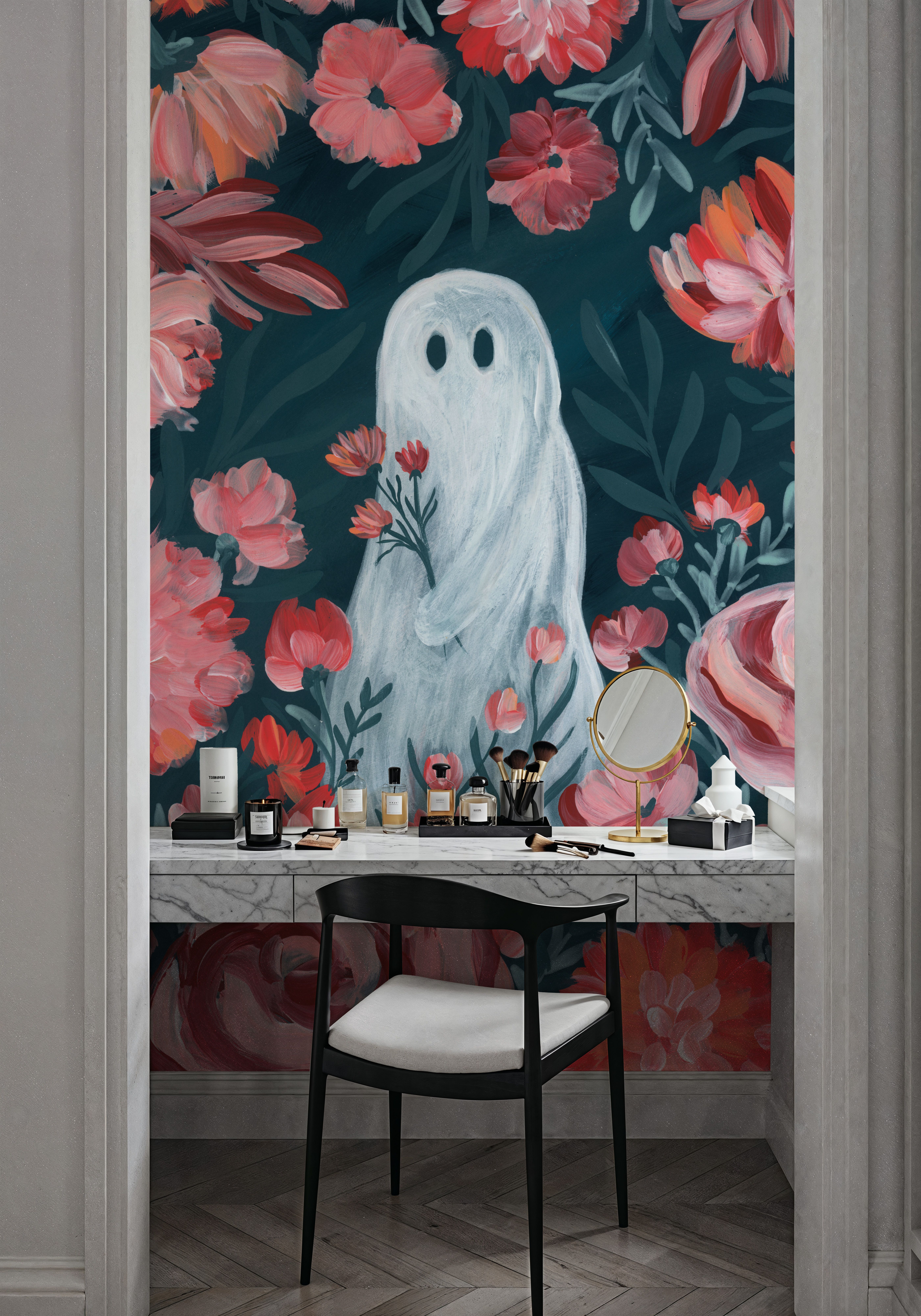 Ghost Among the Flowers