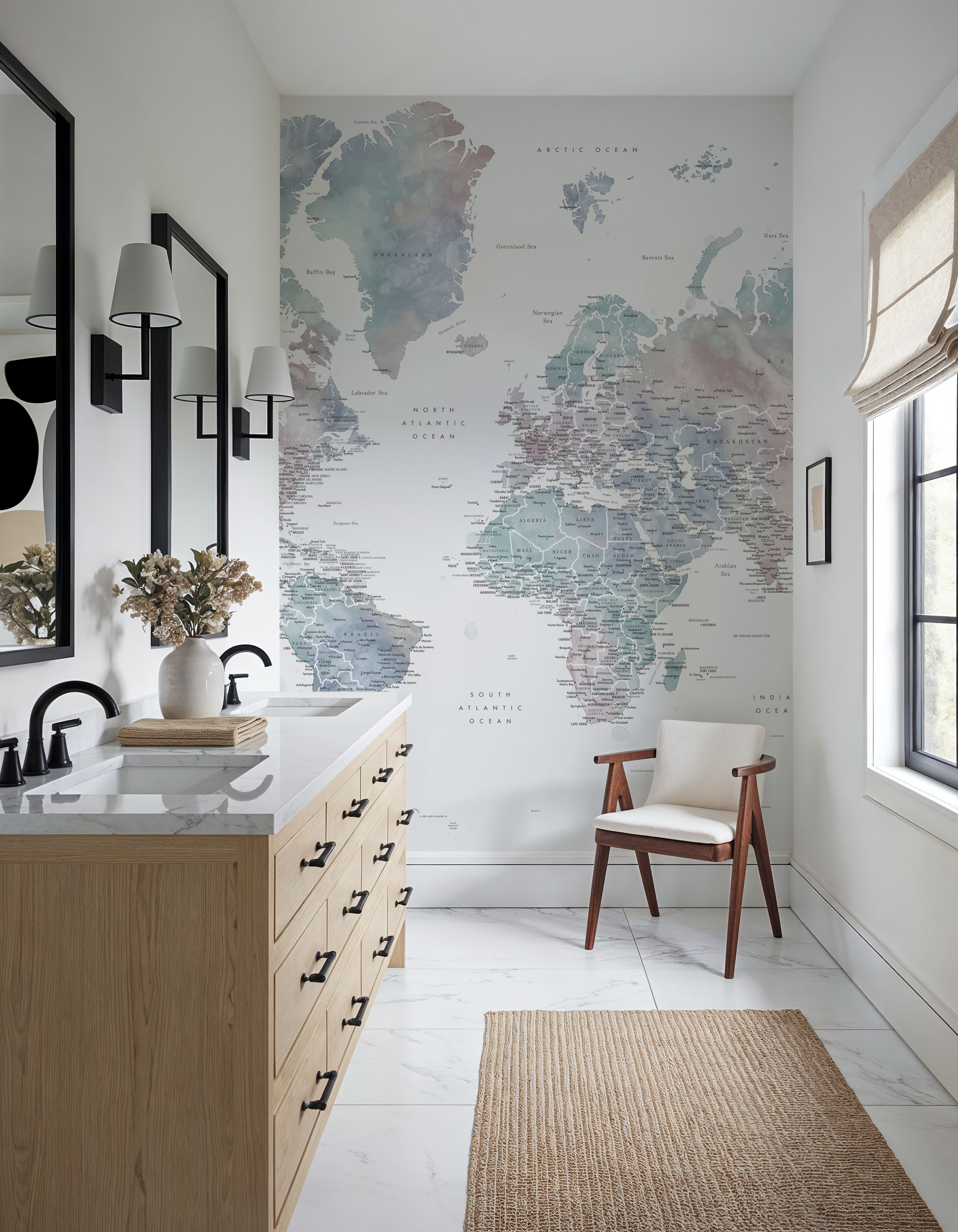 World Map Cities - Fufu