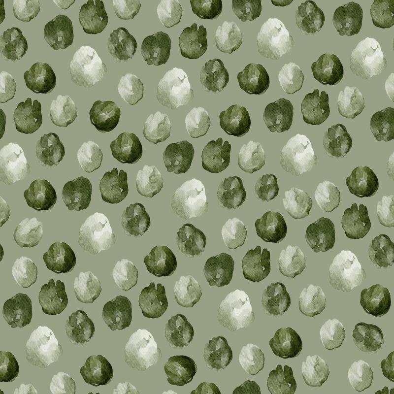 Green Dots On Green wallpaper 100% PVC-free and non-toxic