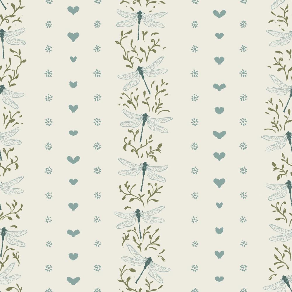 Dragonfly Stripes, French Blue