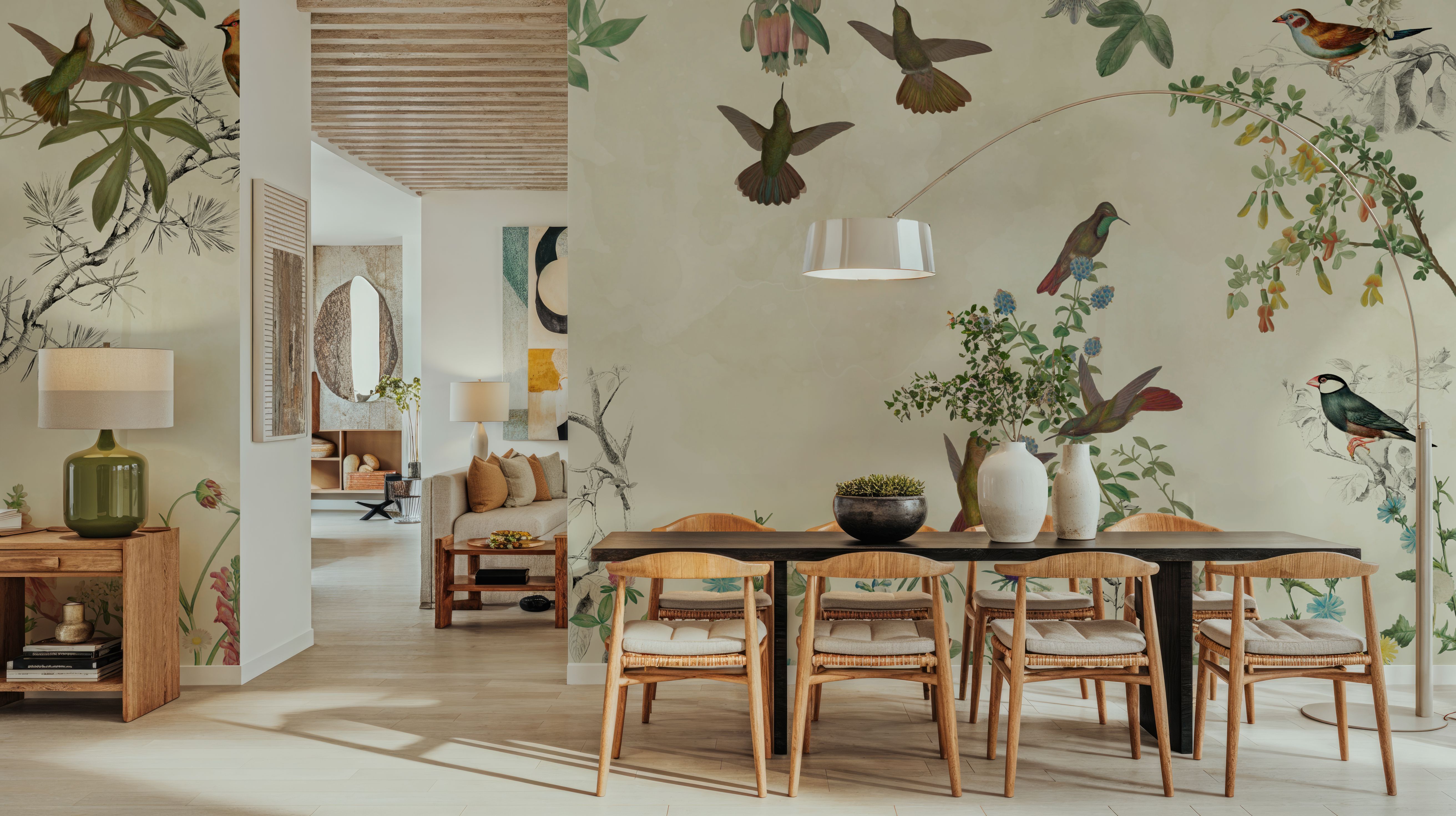 Fields of Birds and Flowers, Wallpaper