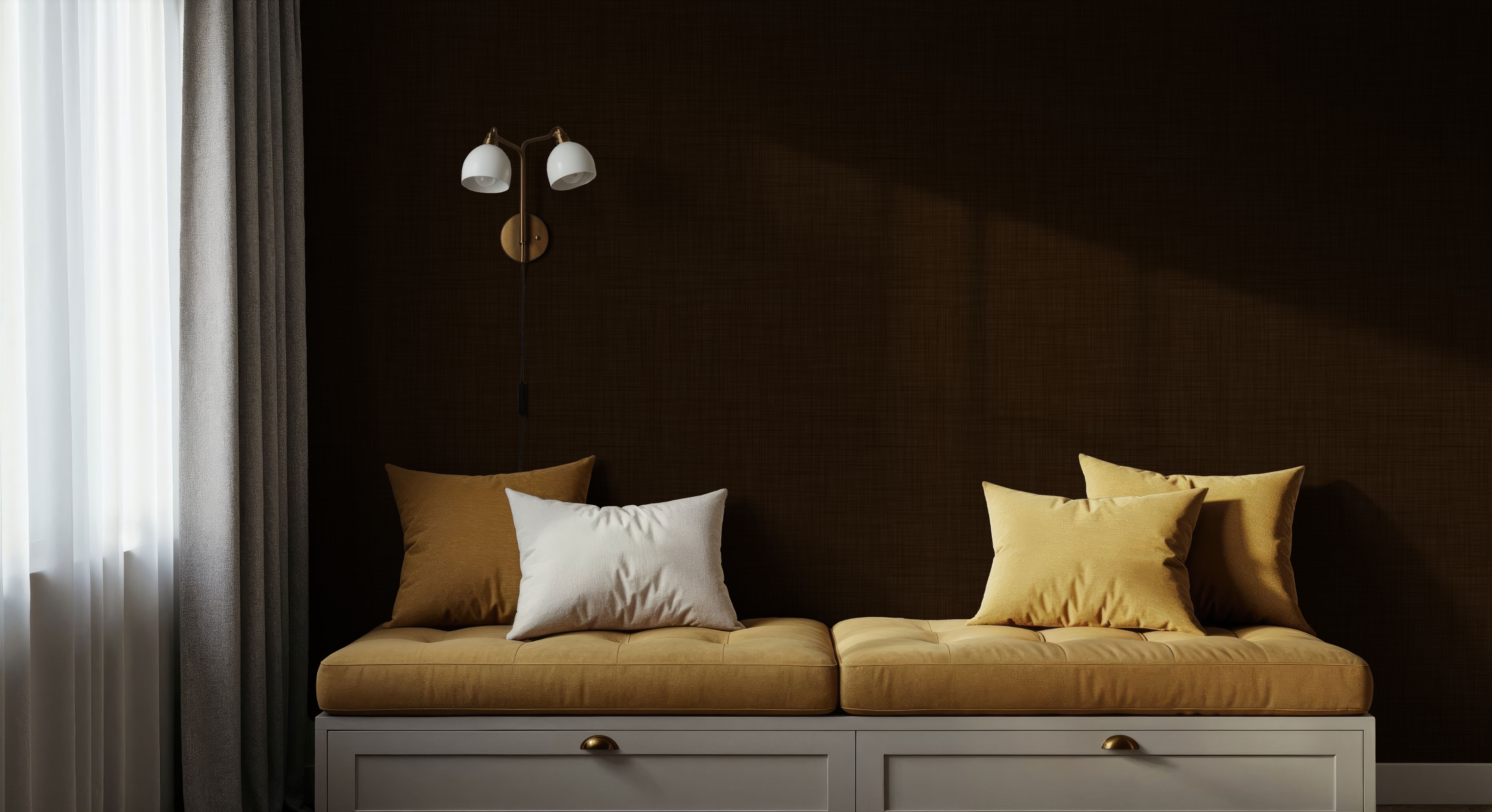 Mottled Linen Effect, Chocolate