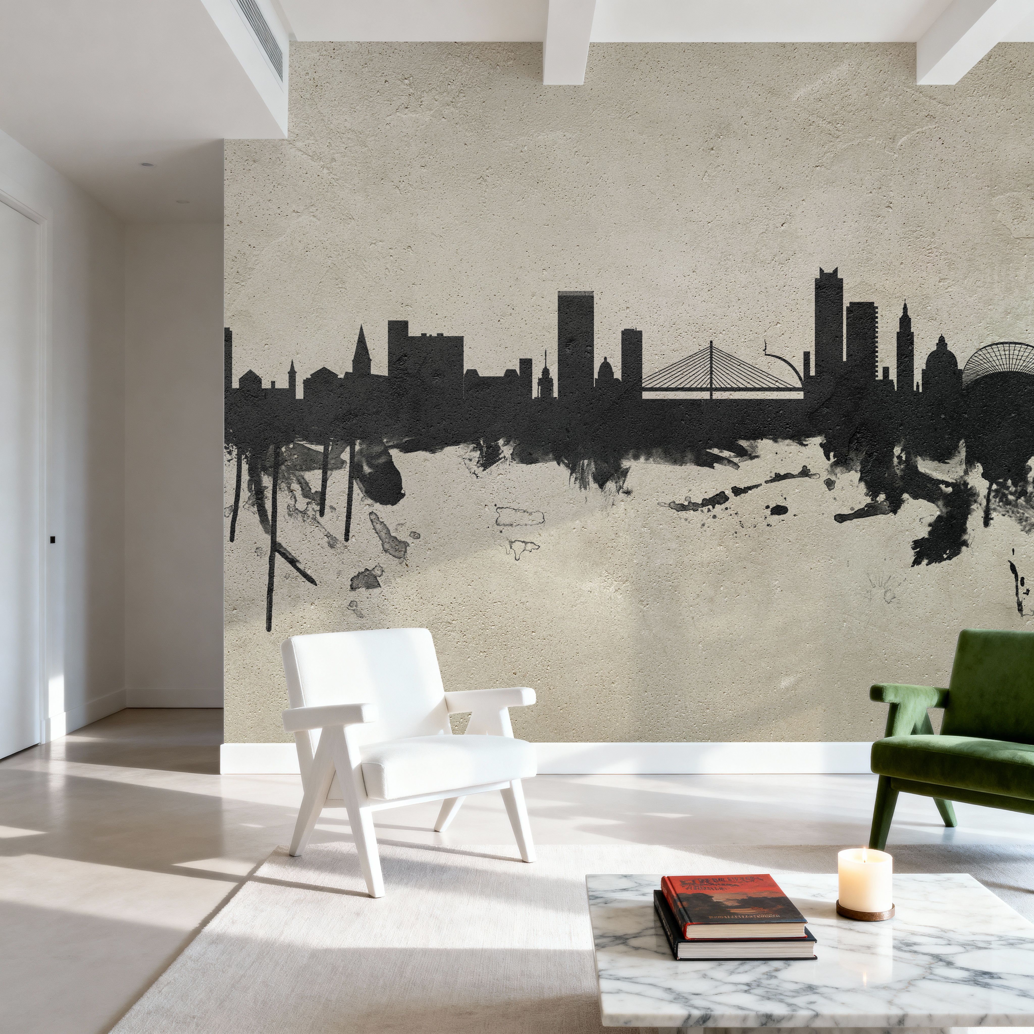 Liege Belgium Skyline Concrete