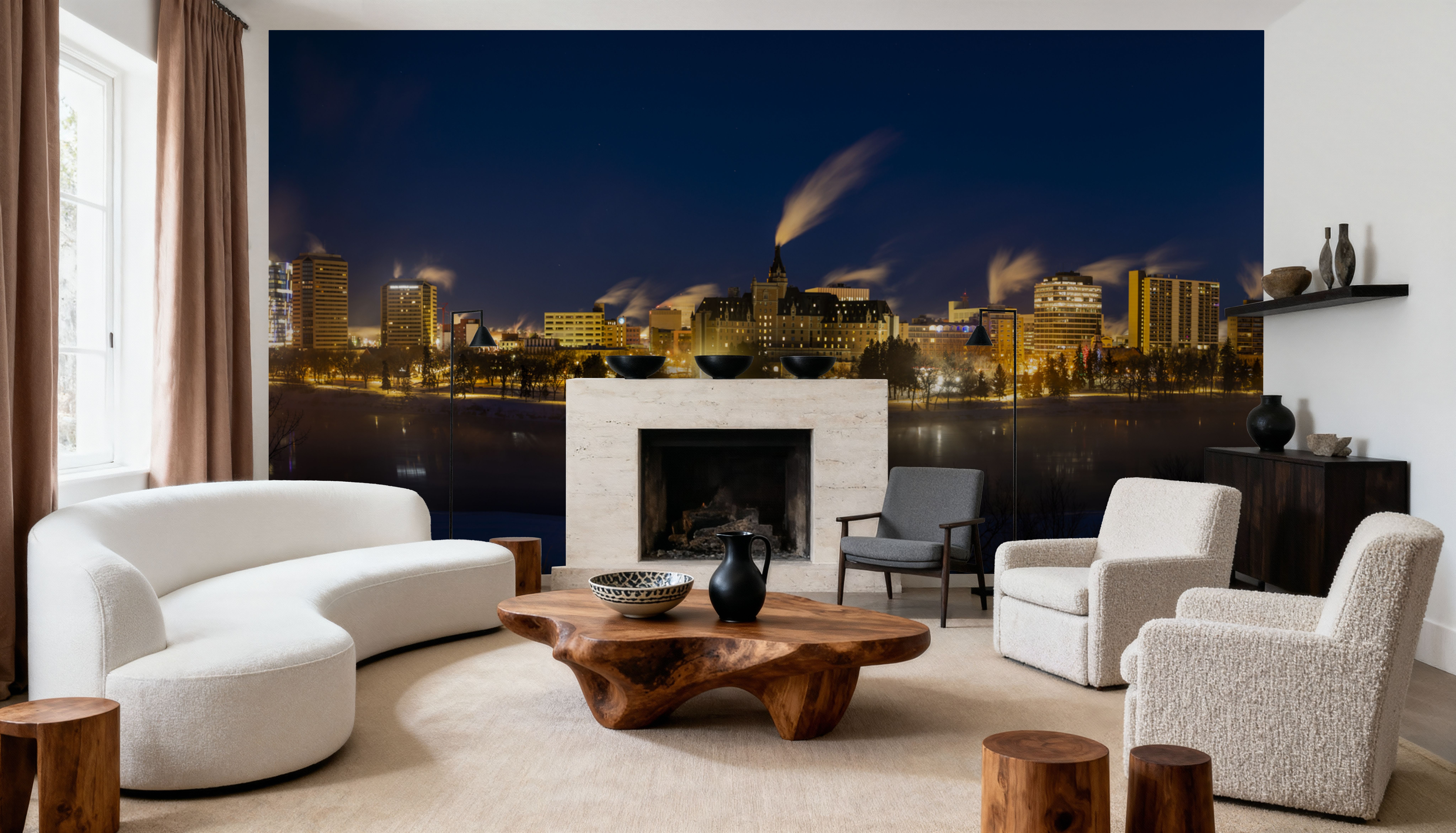 Saskatoon Skyline at Night