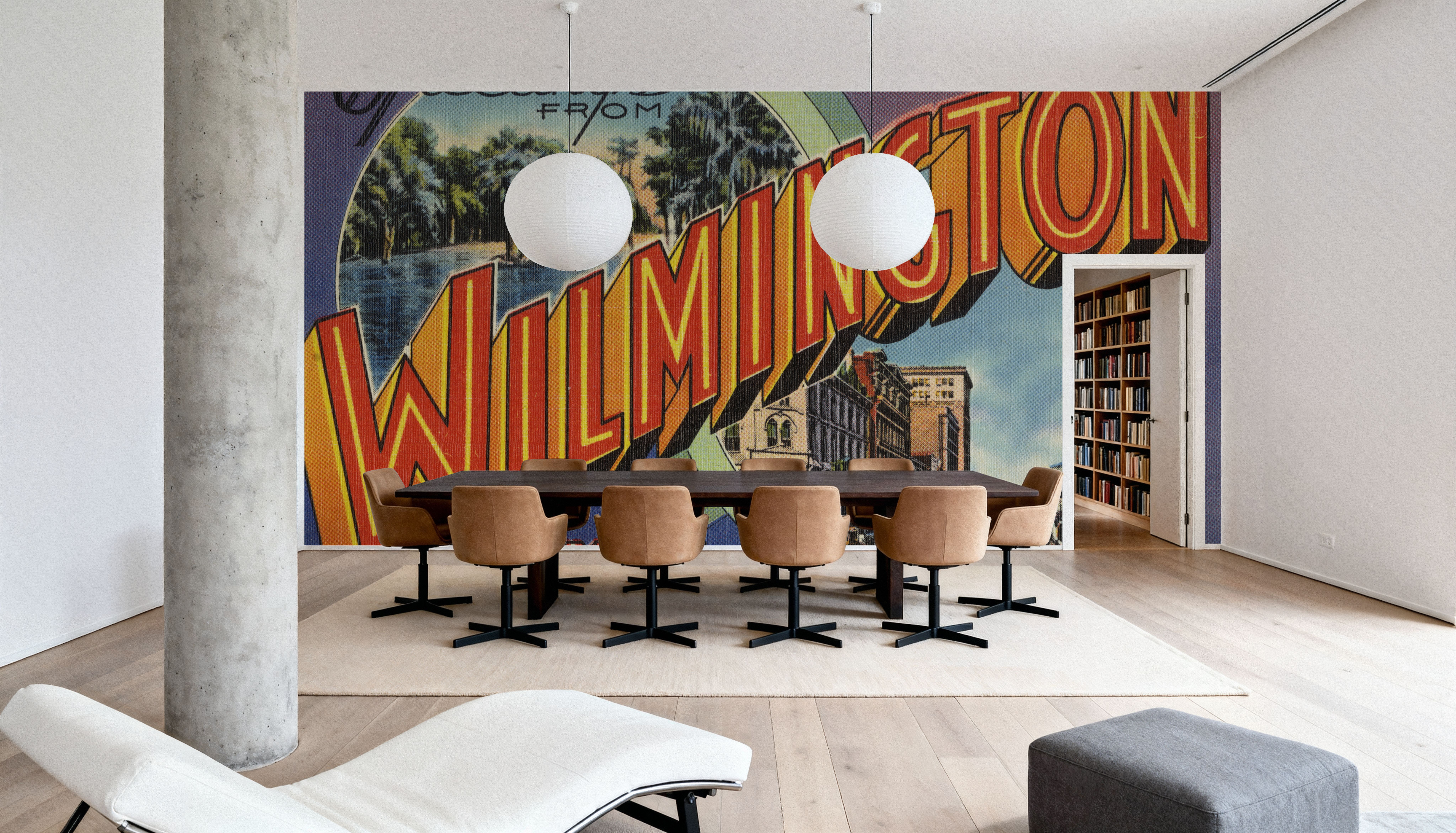 Greetings from Wilmington - Screenprint Postcard