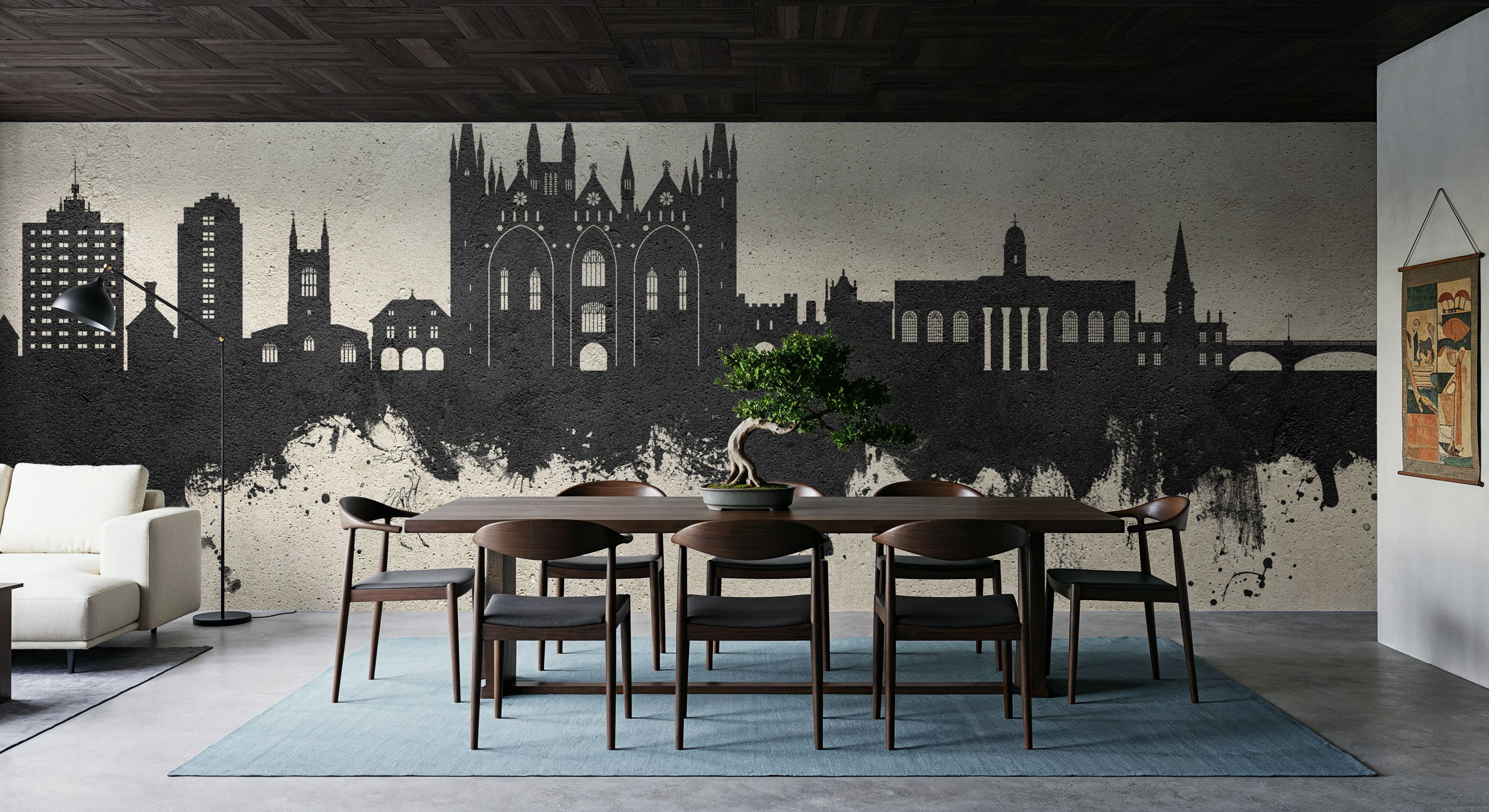 Peterborough England Skyline Concrete, Wallpaper