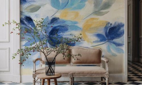Sapphire Blue Floral II